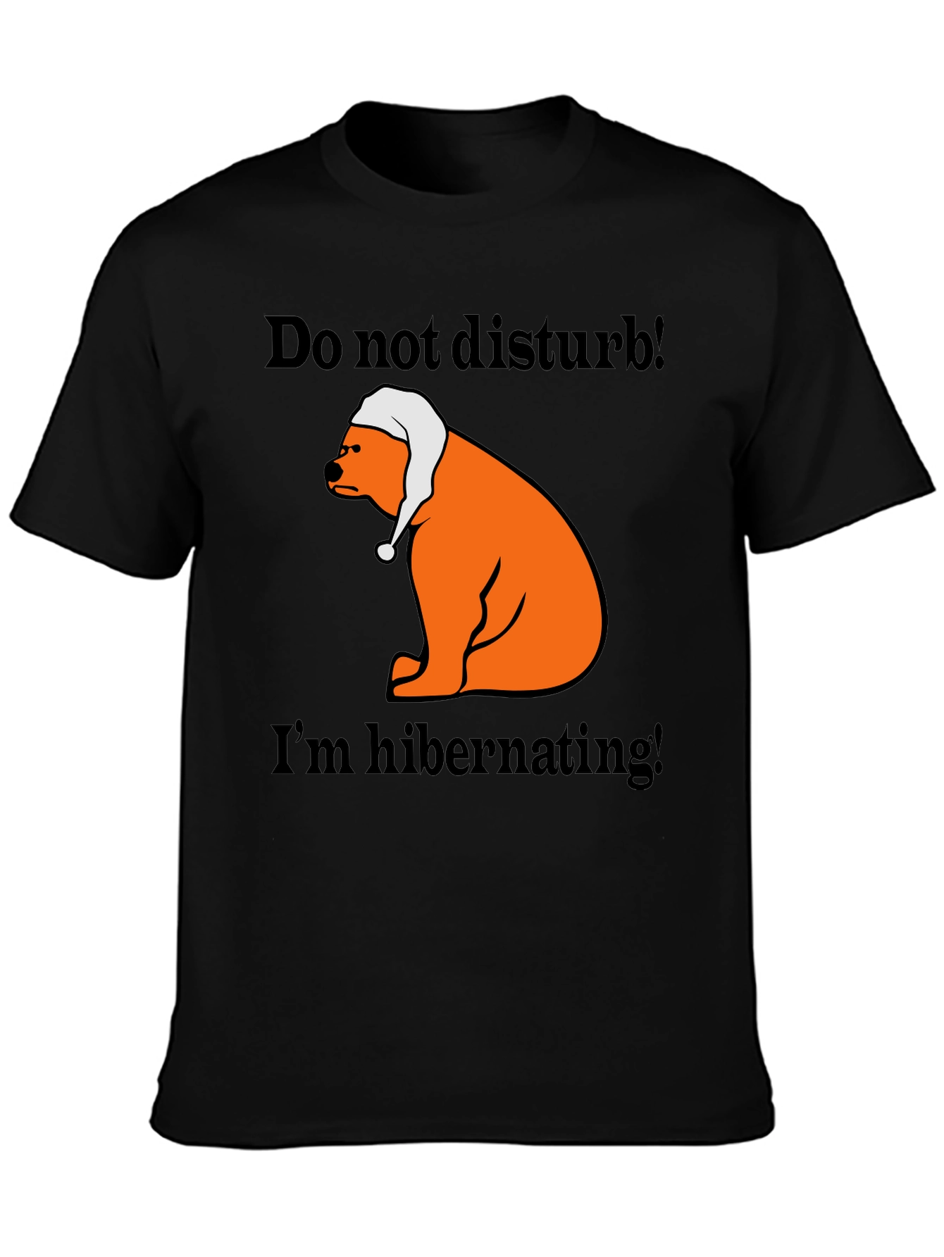 Hibernating Bear T-Shirt - Do Not Disturb Sleep Tee