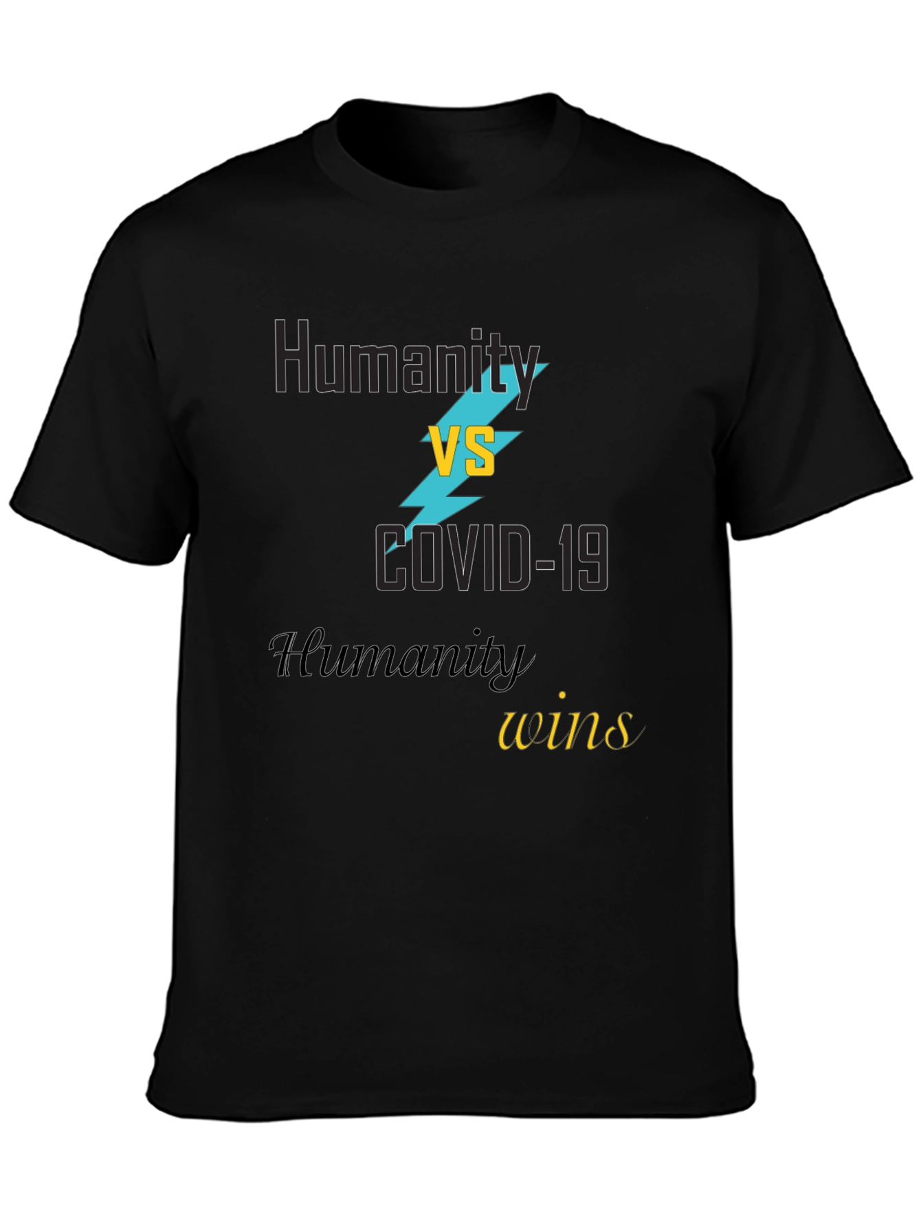 Humanity vs COVID-19 Graphic T-Shirt