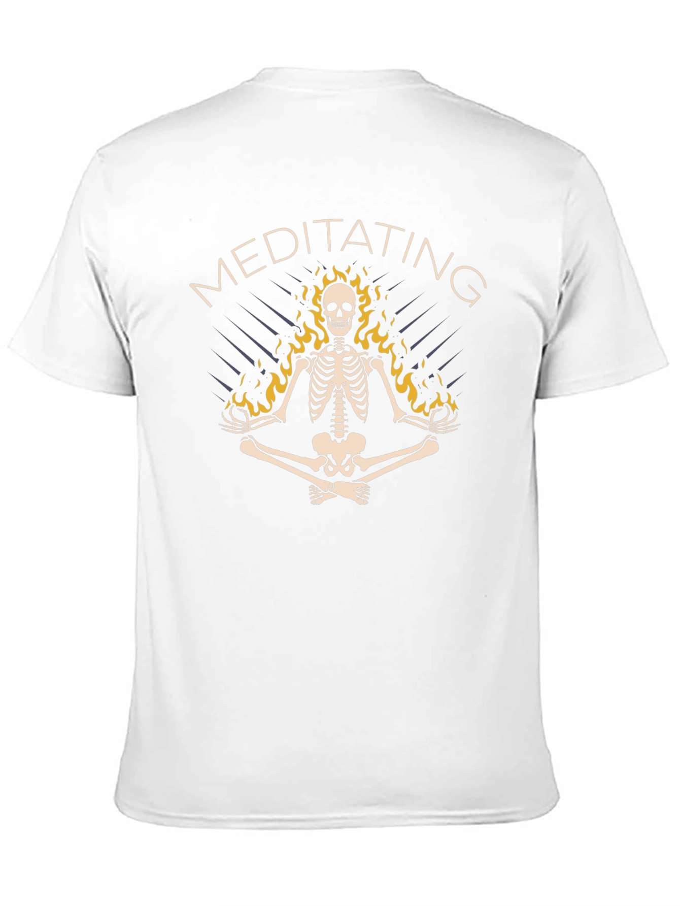 Meditating Skeleton Graphic T-Shirt