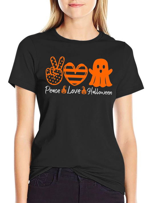 Peace Love Halloween T-Shirt
