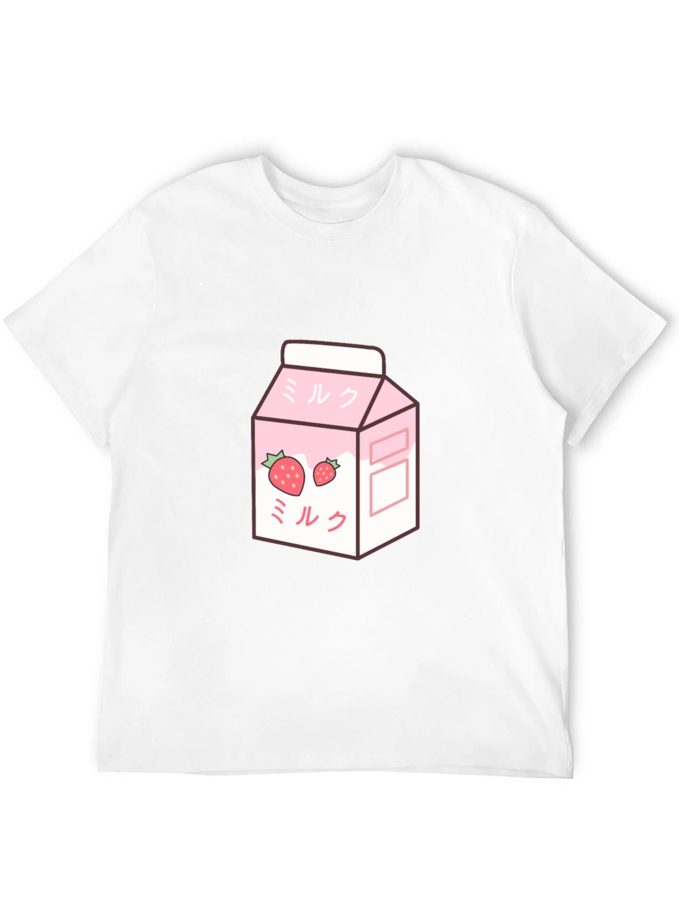 Strawberry Milk T-Shirt - Kawaii Style Black Tee