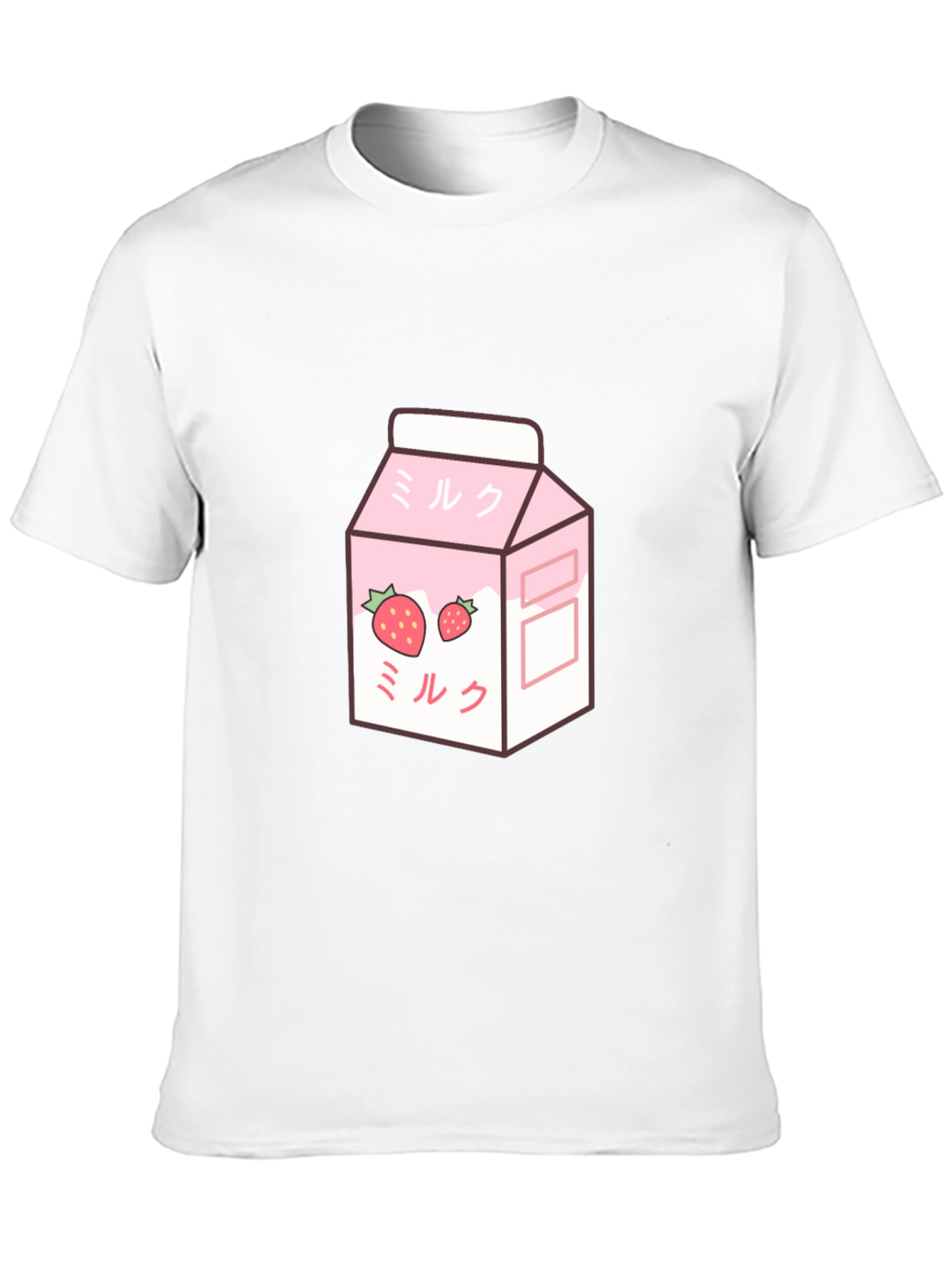 Strawberry Milk T-Shirt - Kawaii Style Black Tee