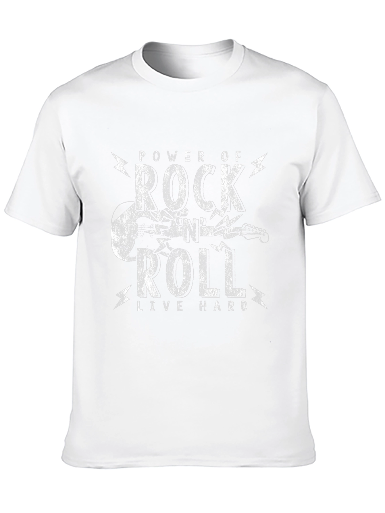 Power of Rock and Roll Black Graphic Tee