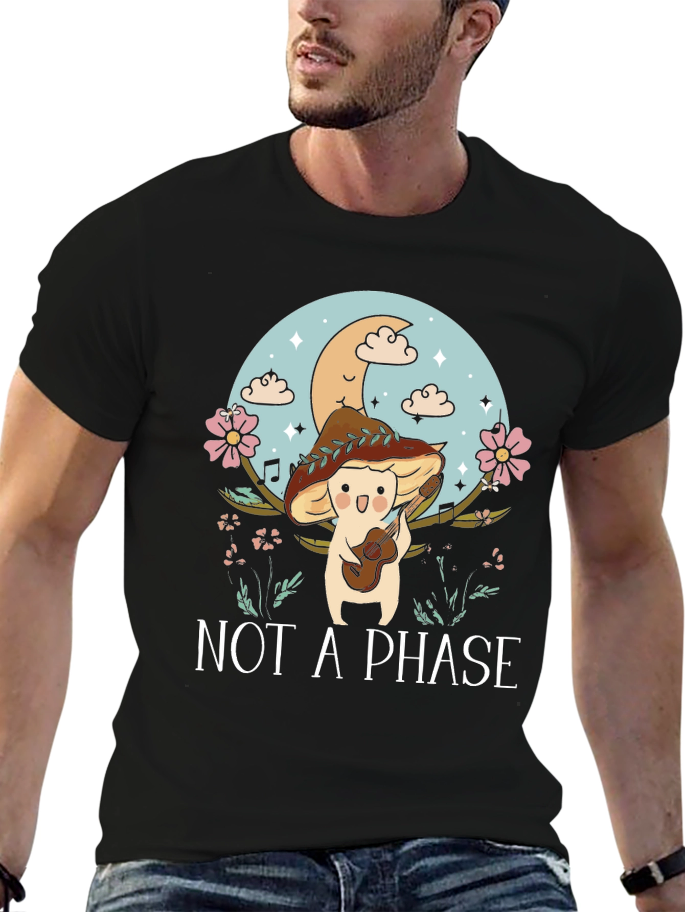 Mushroom Musician T-Shirt - Not a Phase