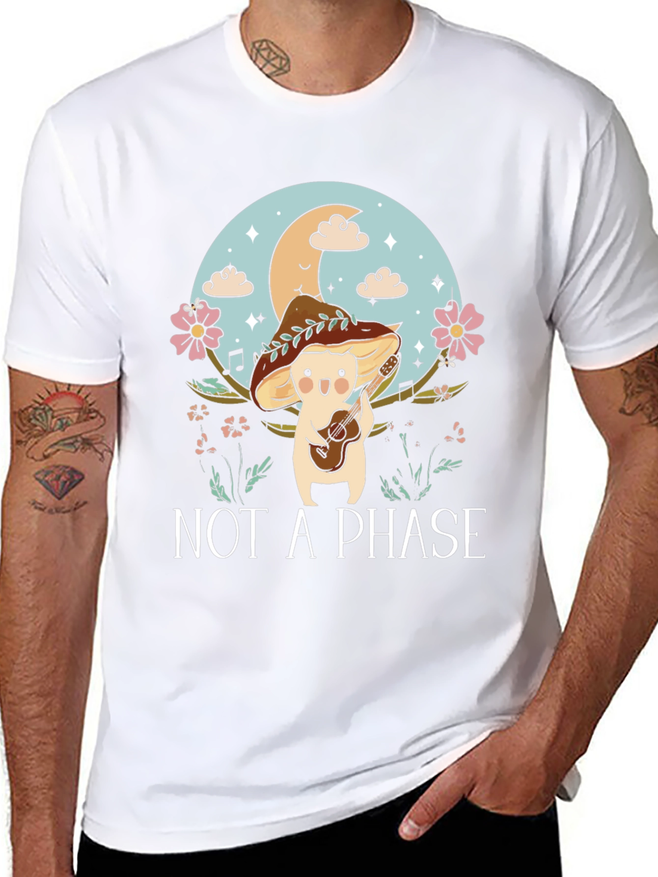 Mushroom Musician T-Shirt - Not a Phase
