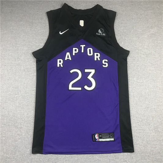 Men's Toronto Raptors Fred VanVleet Black/Purple 2020/21 Swingman Player Jerseys