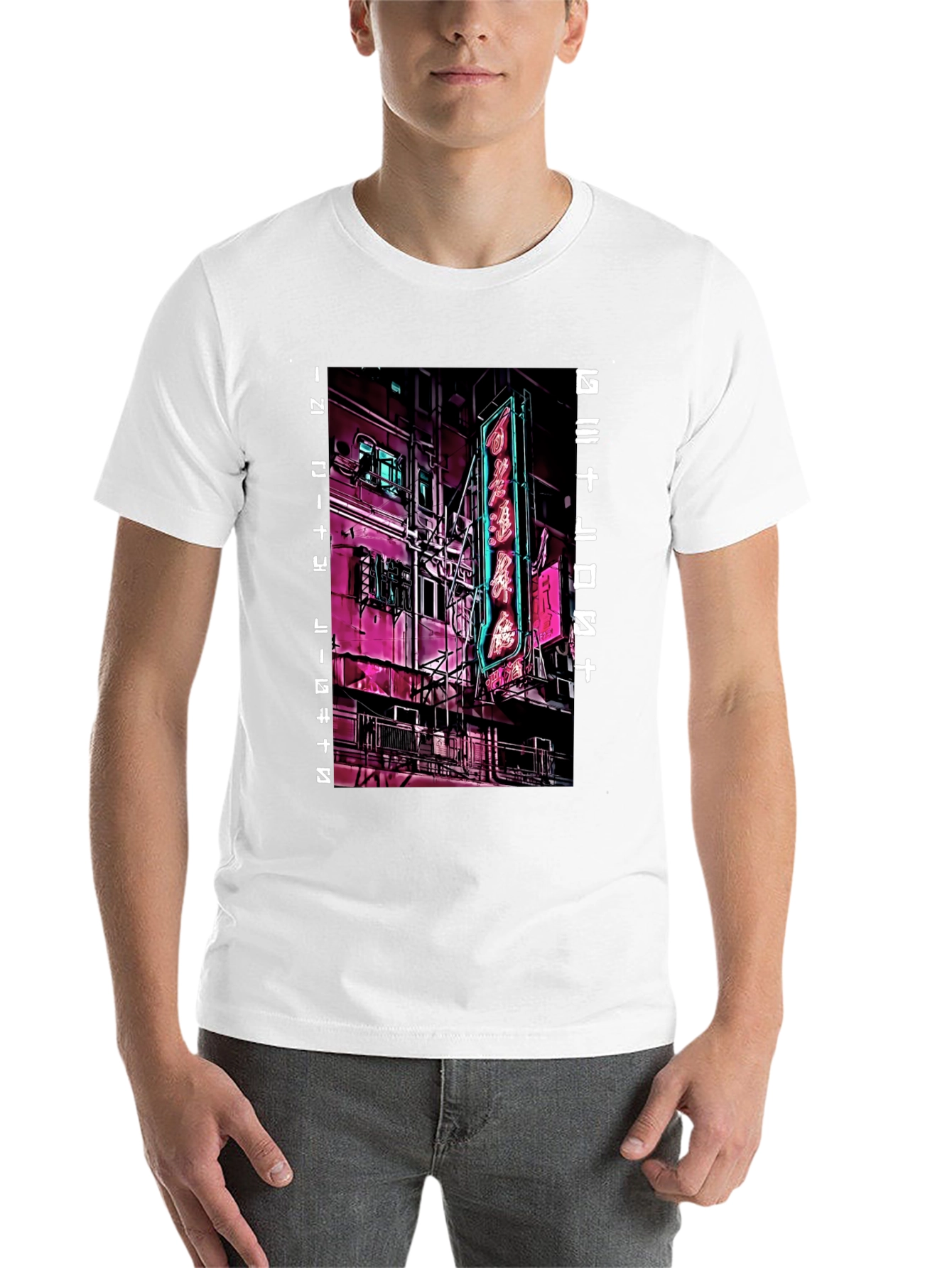 Cyberpunk Neon City T-Shirt
