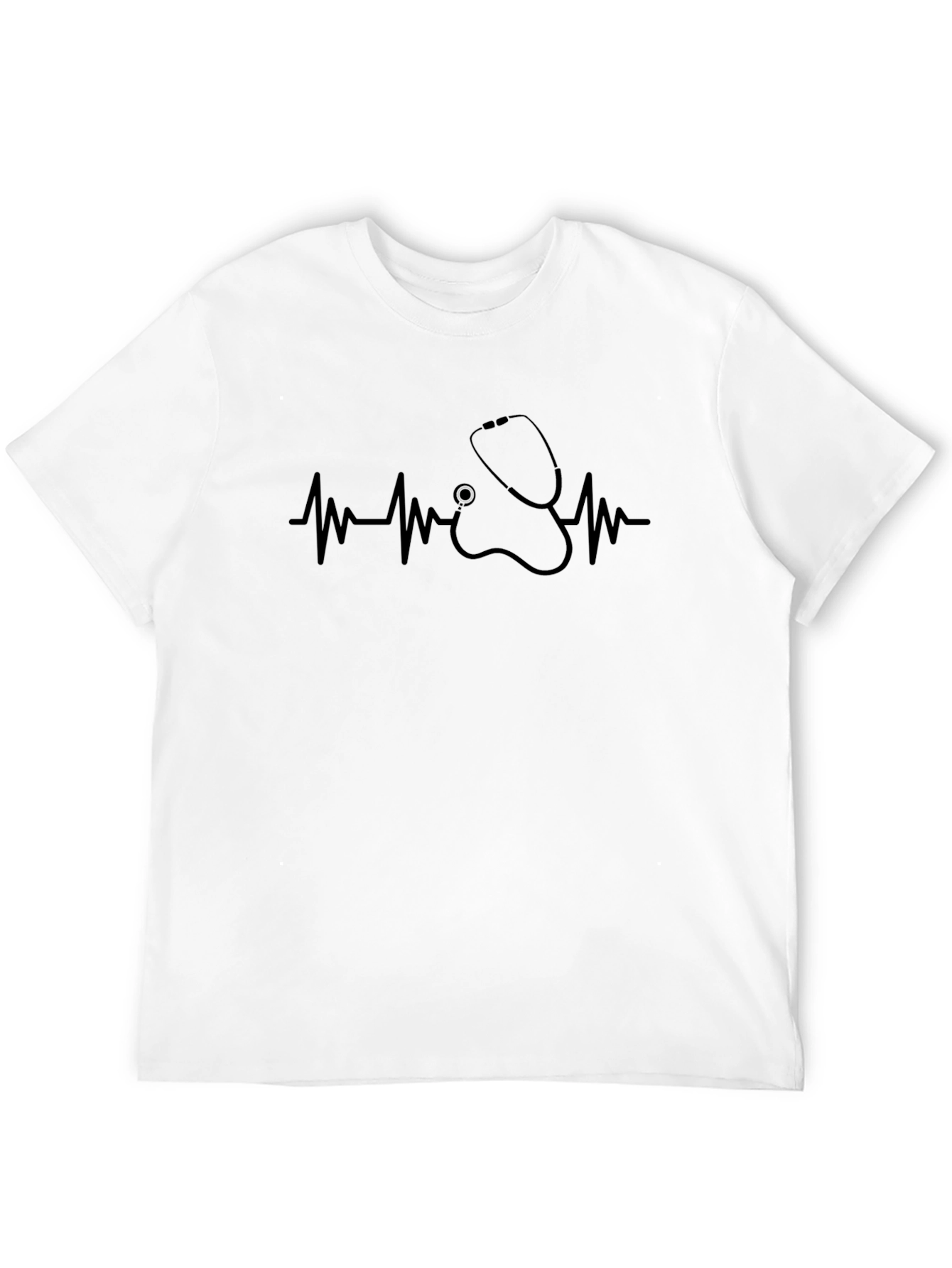 Stethoscope Heartbeat Graphic Tee - Medical Professional Shirt