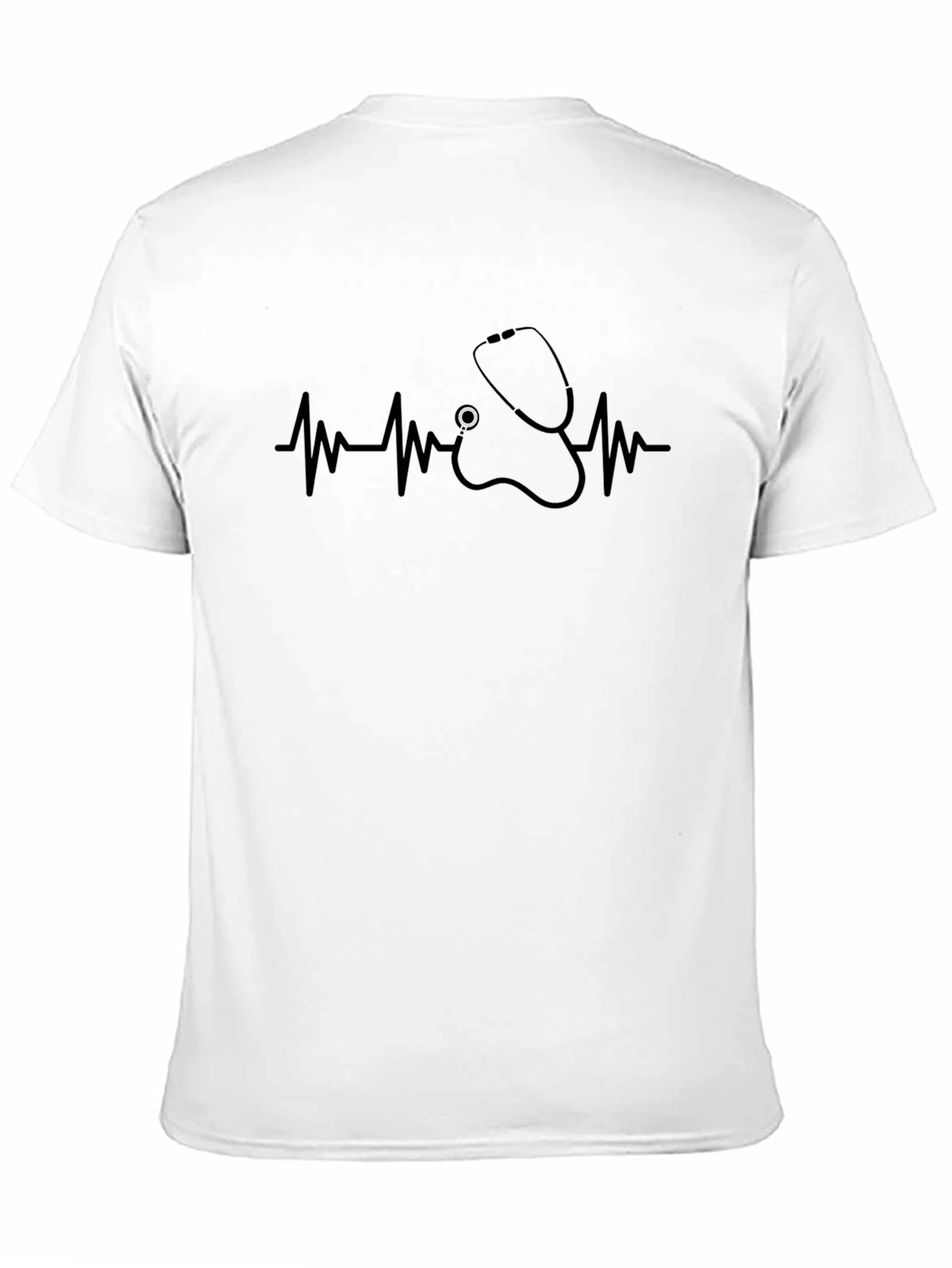 Stethoscope Heartbeat Graphic Tee - Medical Professional Shirt
