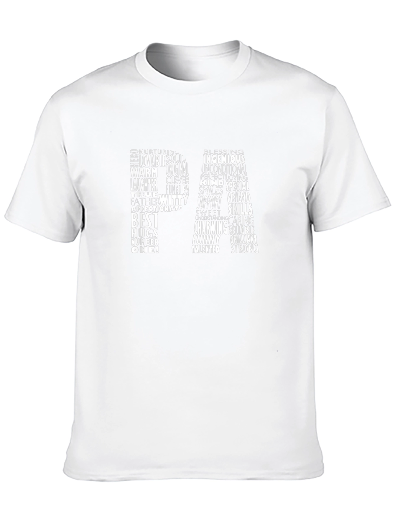 Positive Word Cloud Dad T-Shirt
