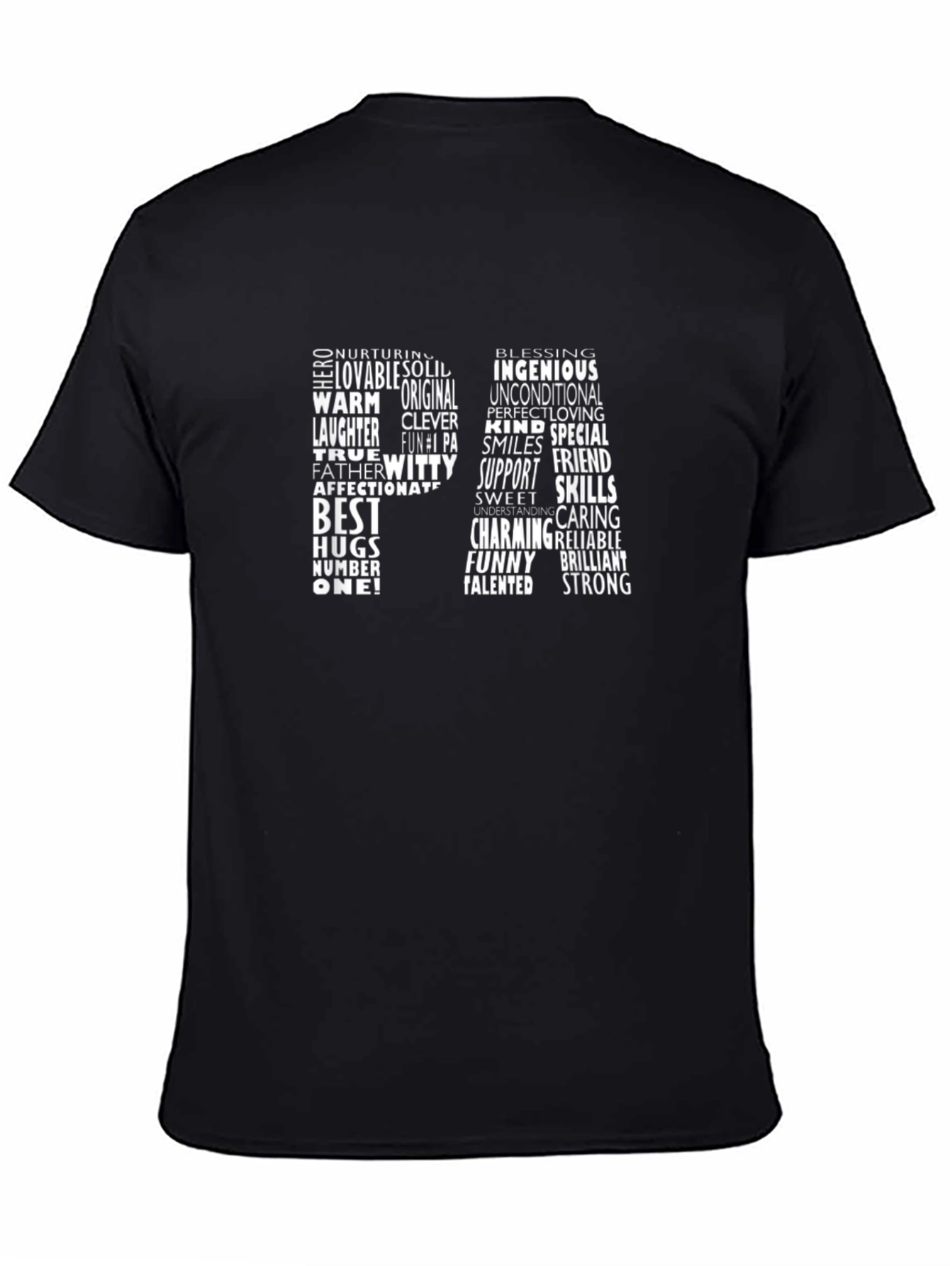 Positive Word Cloud Dad T-Shirt