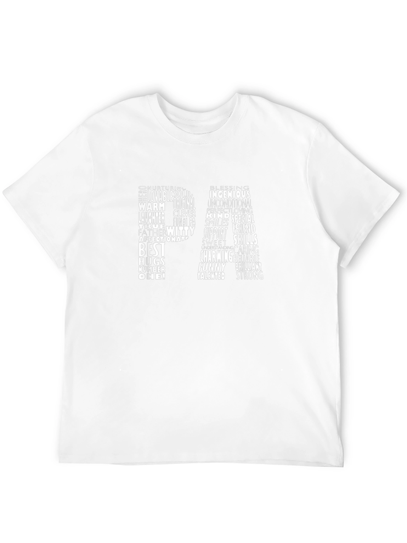 Positive Word Cloud Dad T-Shirt