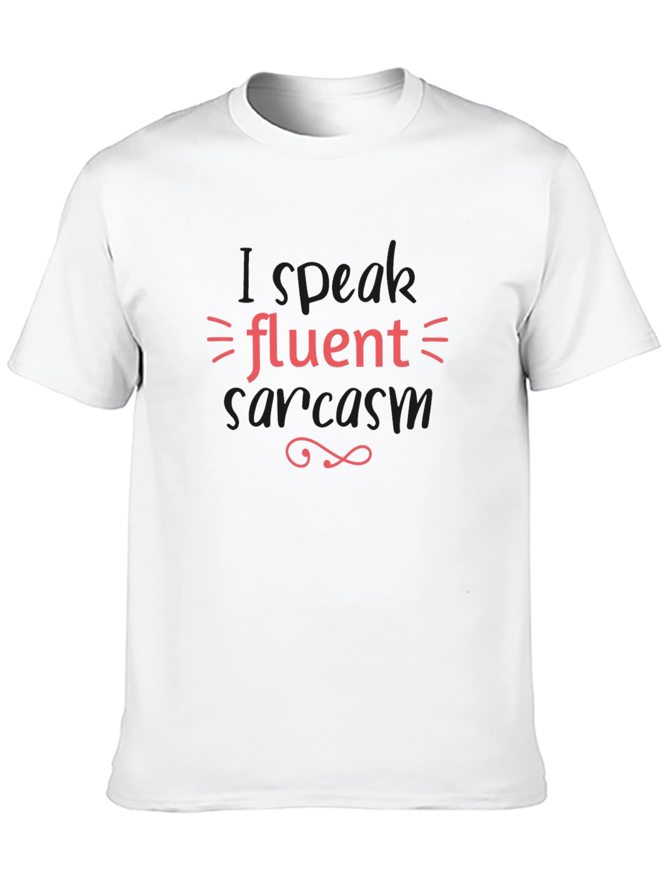 Fluent Sarcasm Graphic Tee - Black Cotton Shirt