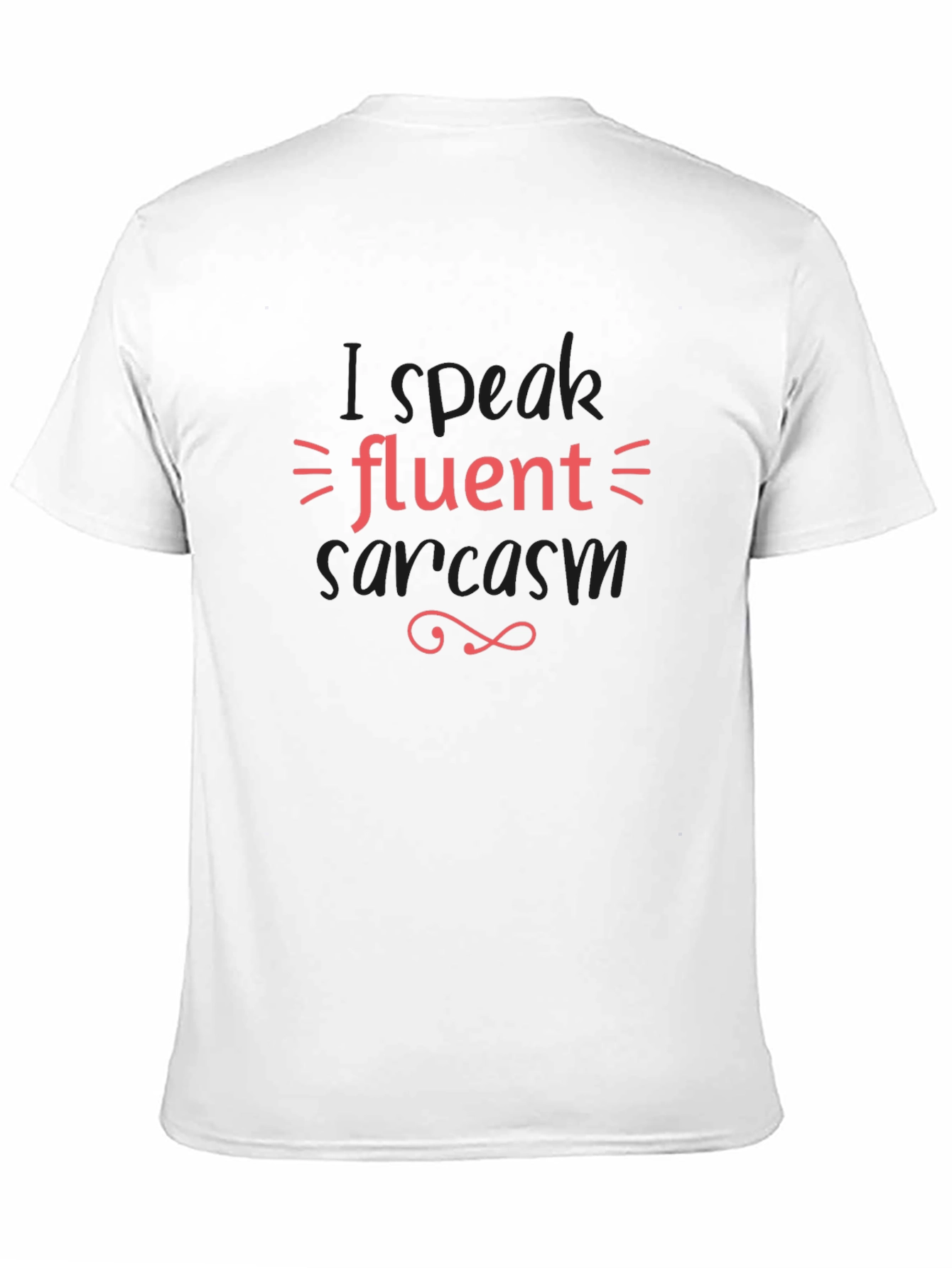 Fluent Sarcasm Graphic Tee - Black Cotton Shirt