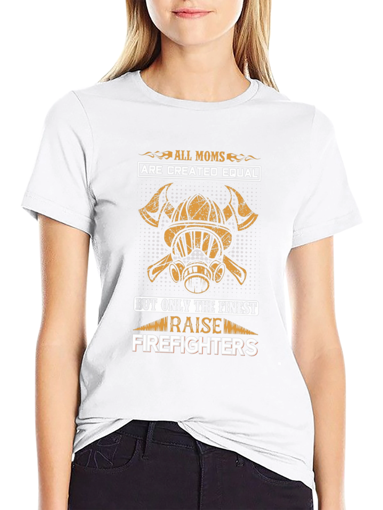 Mom Firefighter Graphic T-Shirt