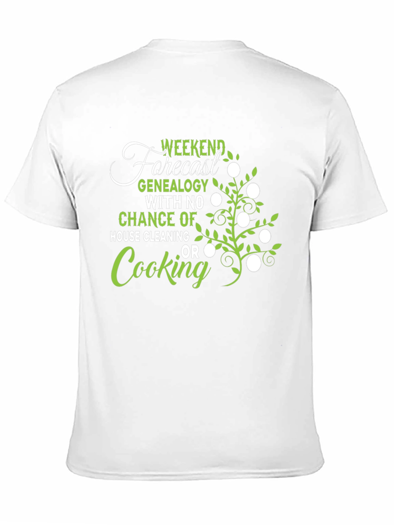 Genealogy Weekend Forecast Graphic T-Shirt