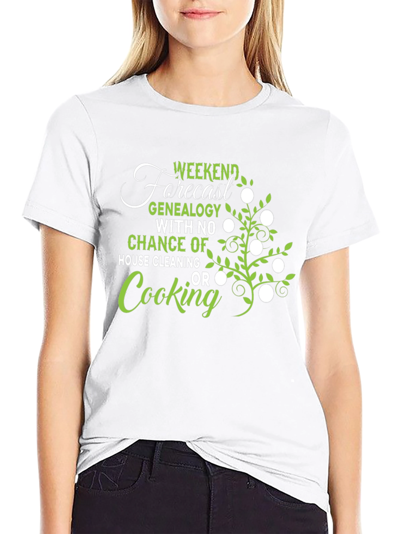 Genealogy Weekend Forecast Graphic T-Shirt
