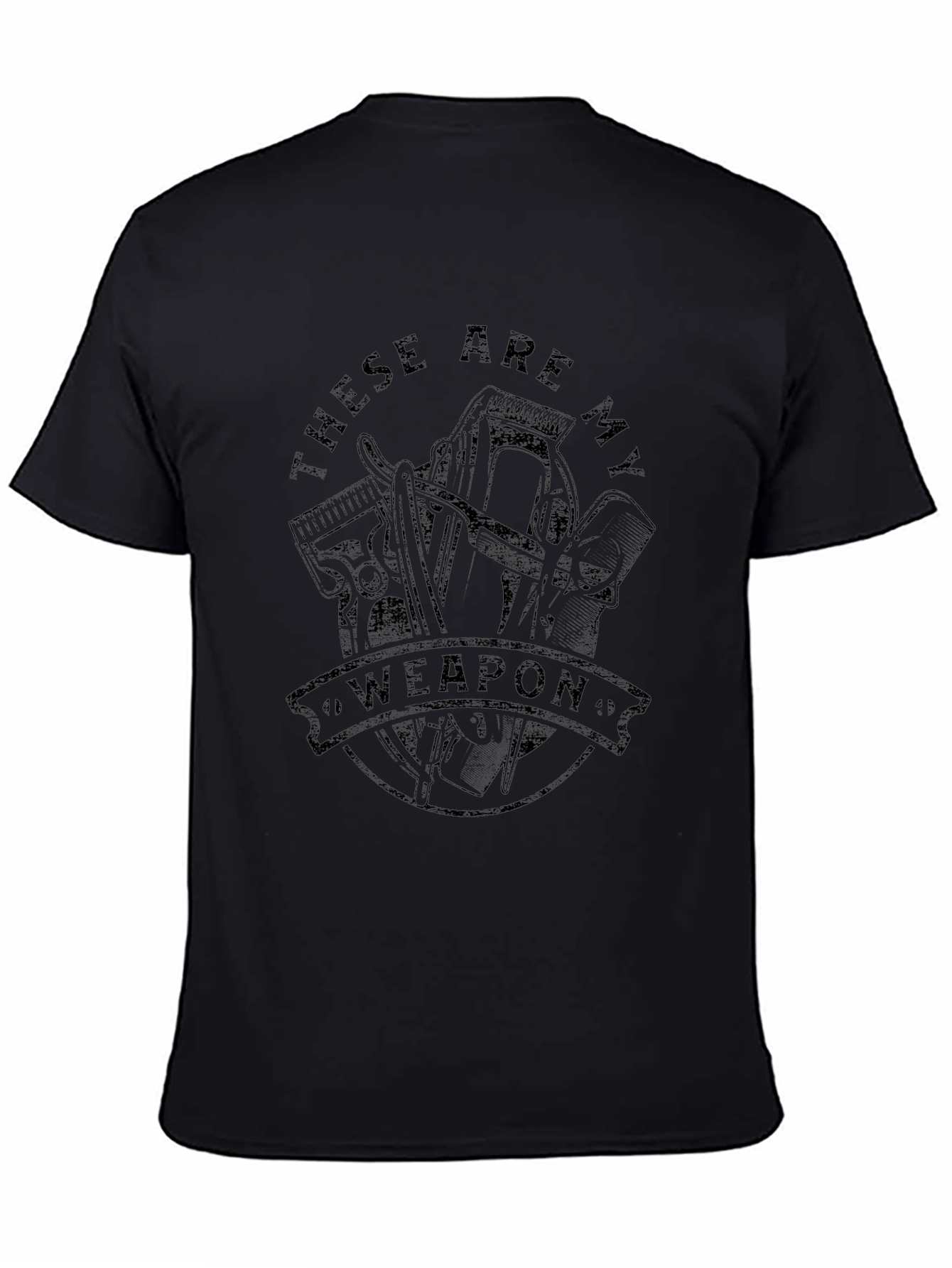 Barber Weapon Graphic T-Shirt