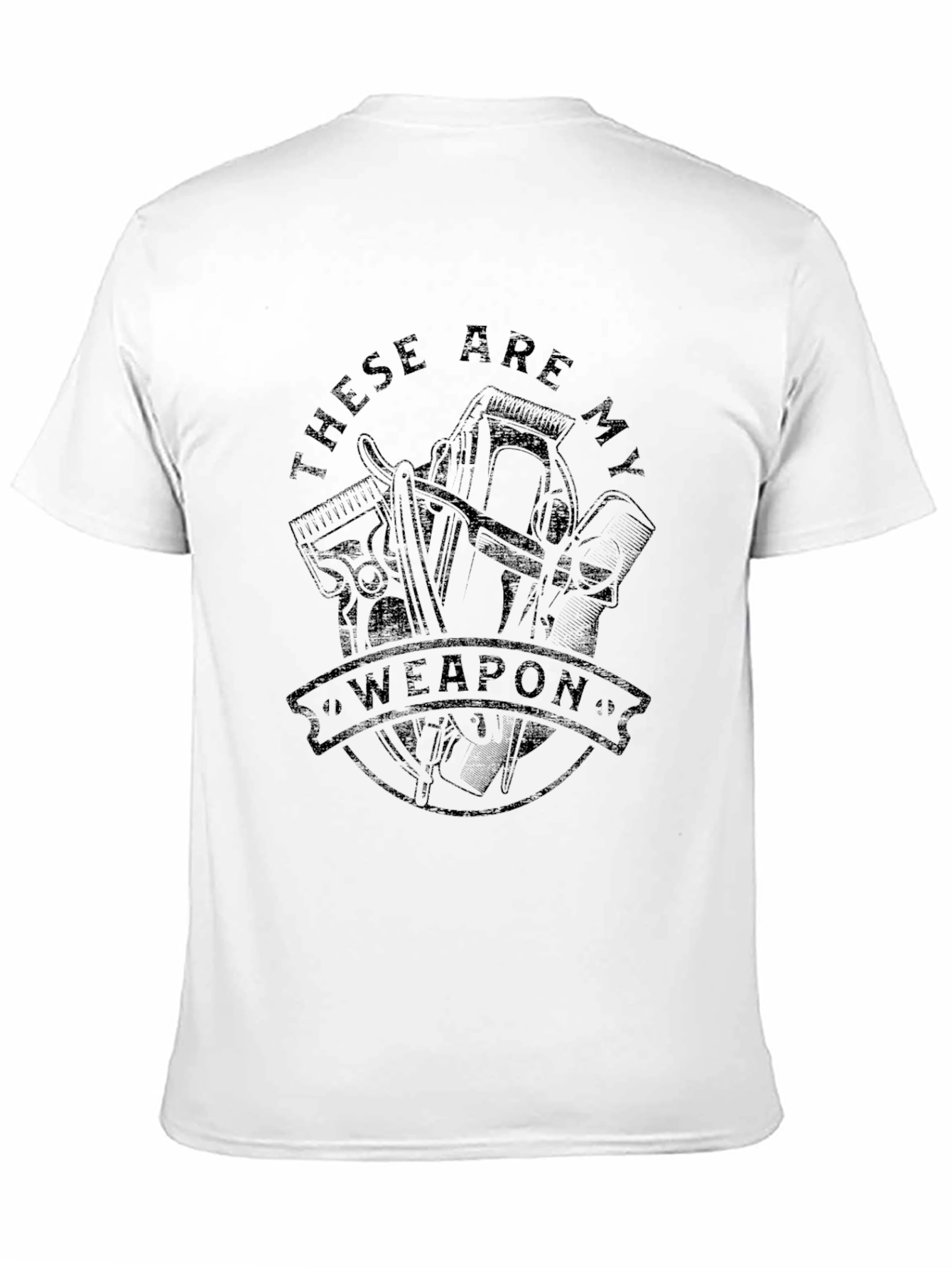Barber Weapon Graphic T-Shirt