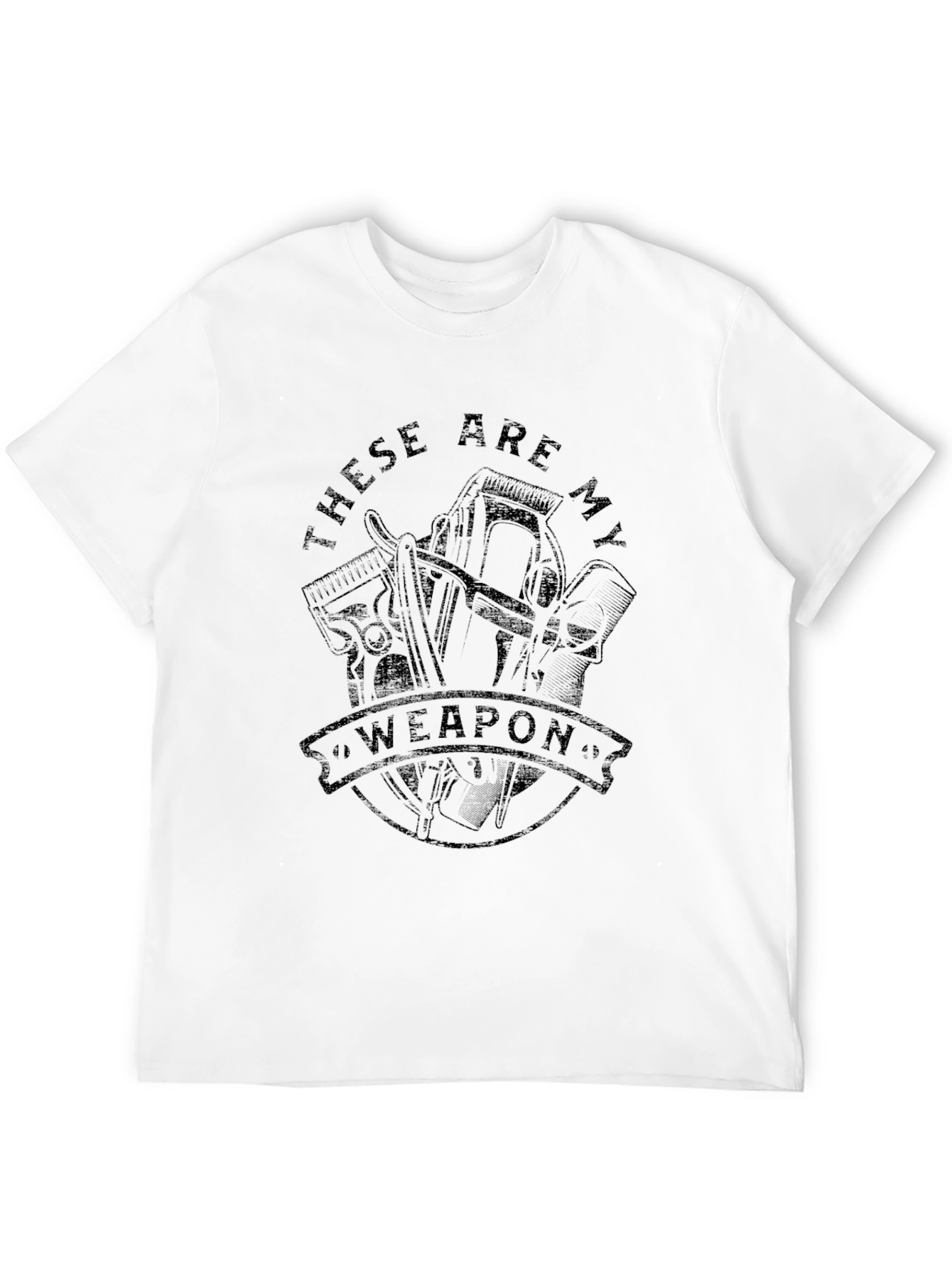 Barber Weapon Graphic T-Shirt
