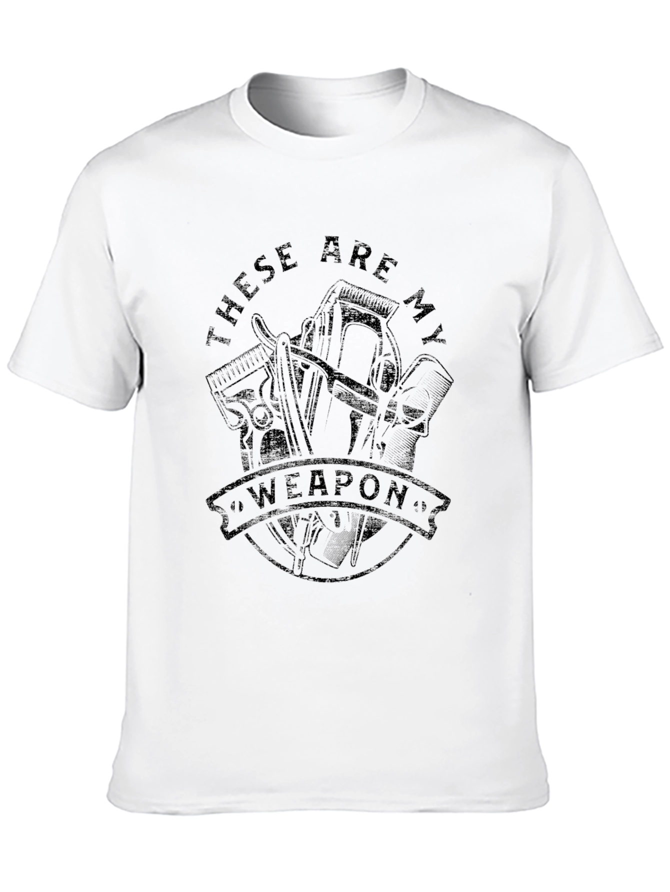 Barber Weapon Graphic T-Shirt