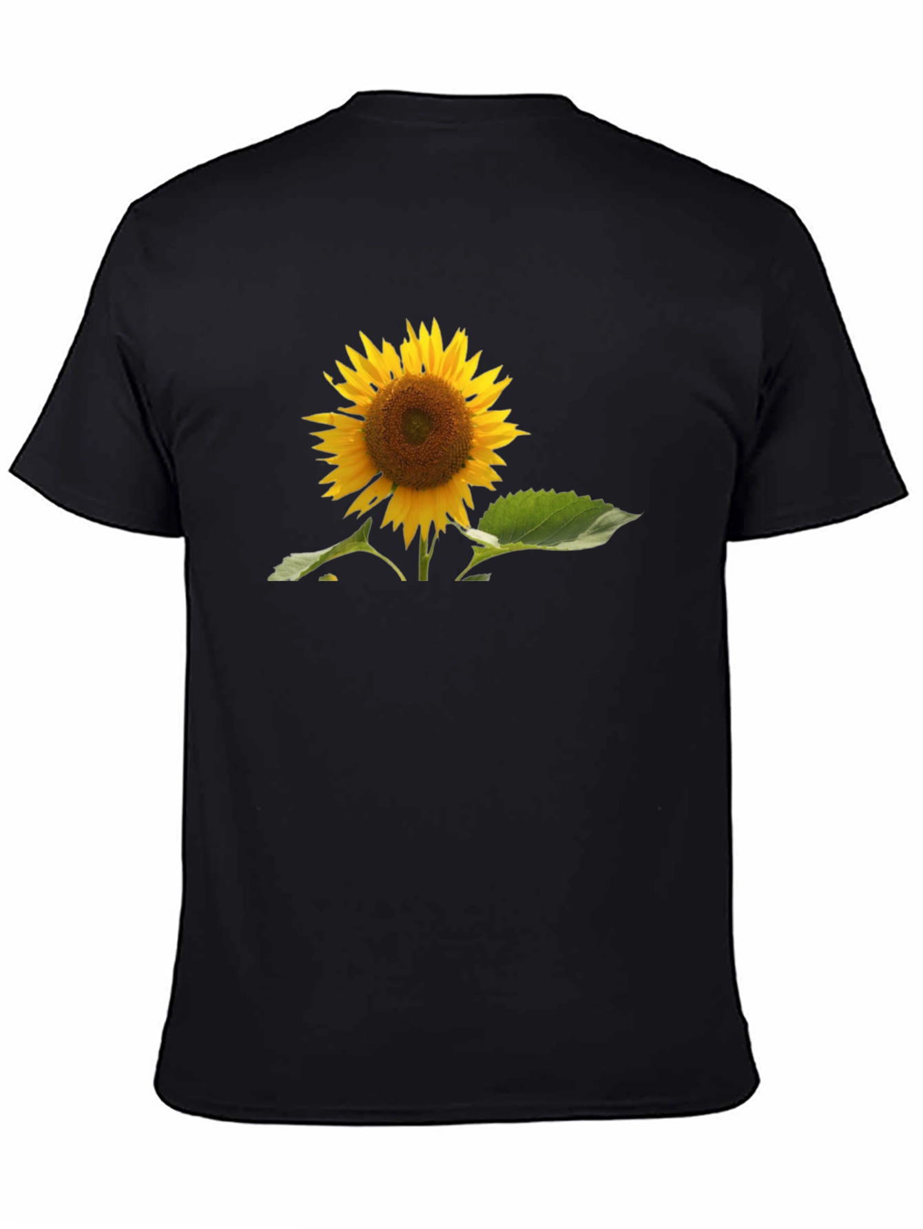 Sunflower Graphic Black T-Shirt