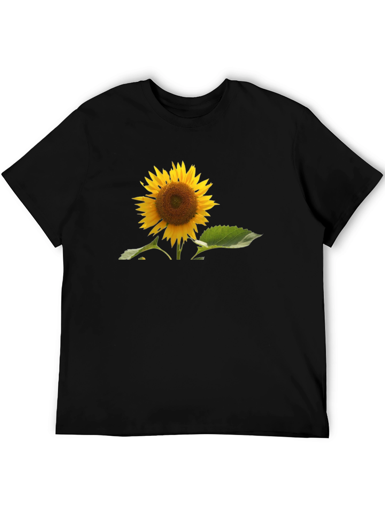 Sunflower Graphic Black T-Shirt