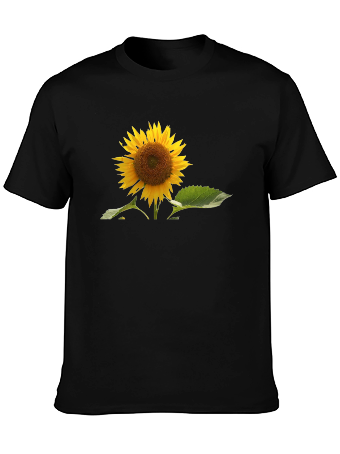 Sunflower Graphic Black T-Shirt