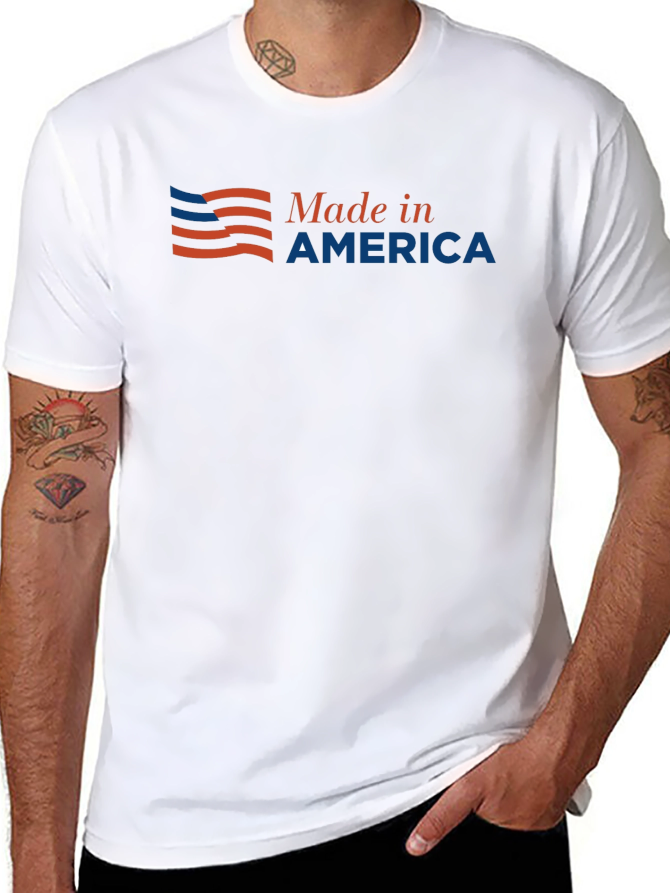 Made in America Graphic Tee - Patriotic Style