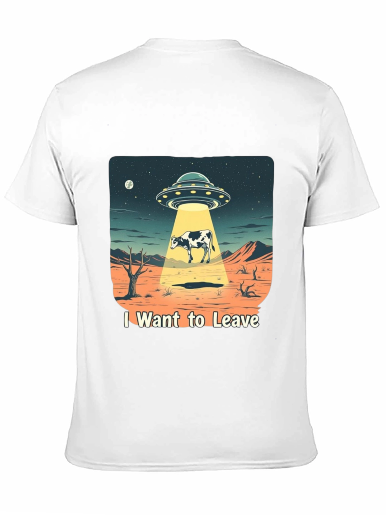 I Want to Leave Alien Cow T-Shirt