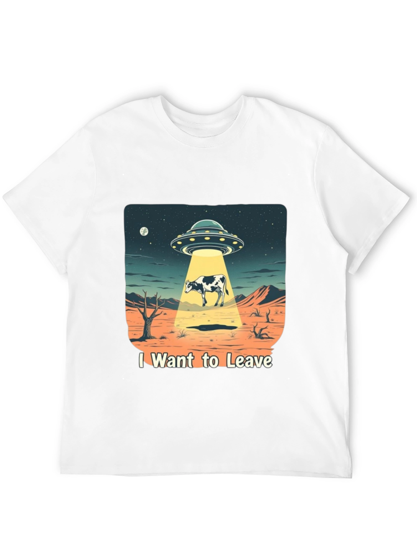 I Want to Leave Alien Cow T-Shirt