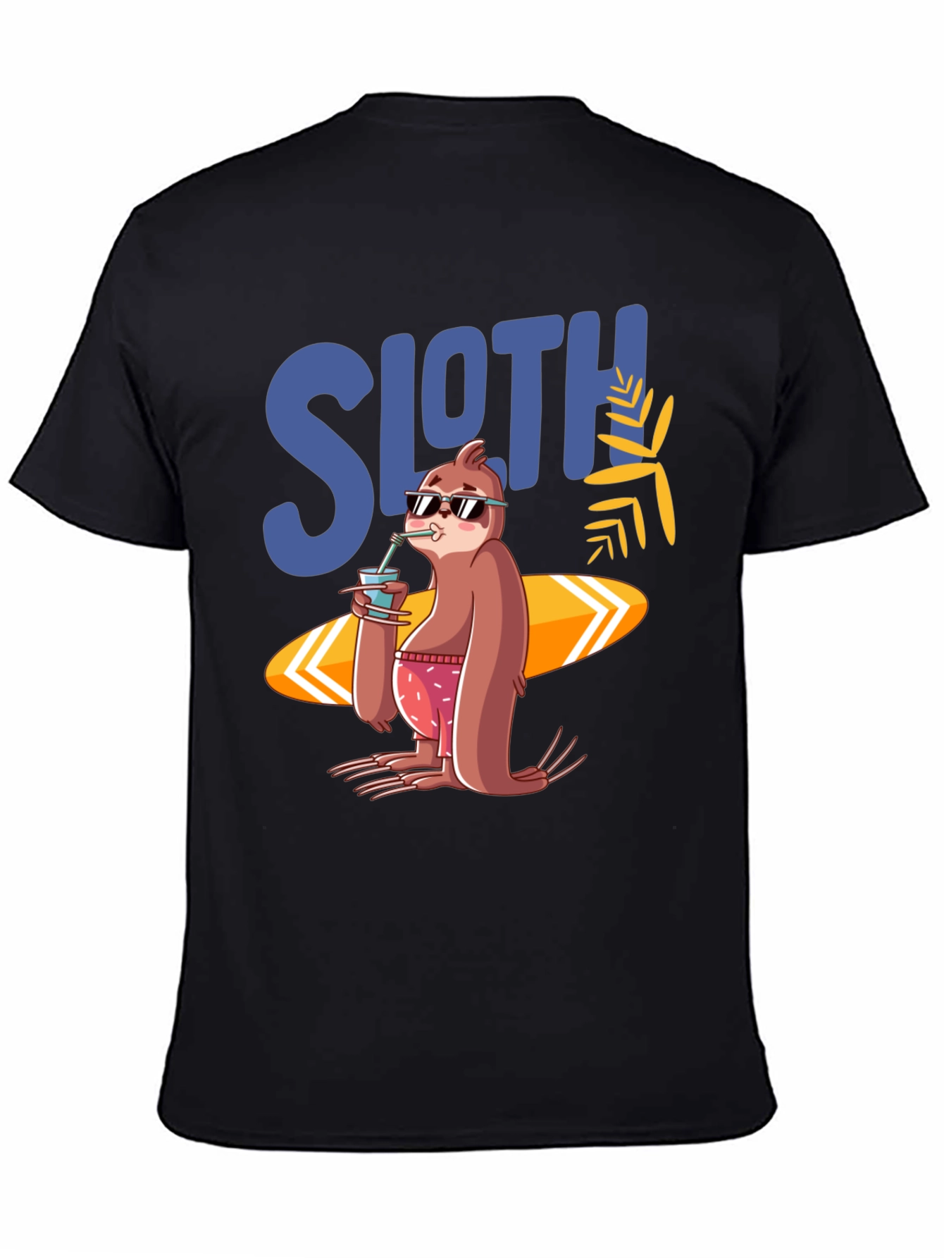 Sloth Surfer T-Shirt - Summer Vibes