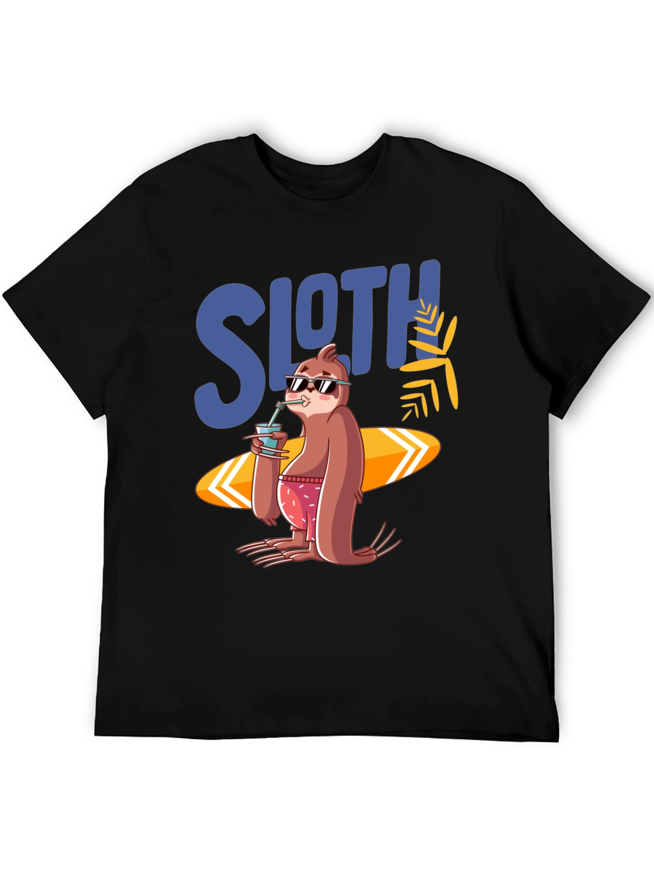 Sloth Surfer T-Shirt - Summer Vibes