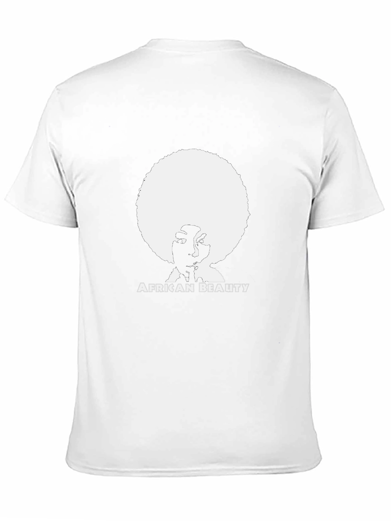 African Beauty Graphic Tee - Stylish Unisex Black T-Shirt