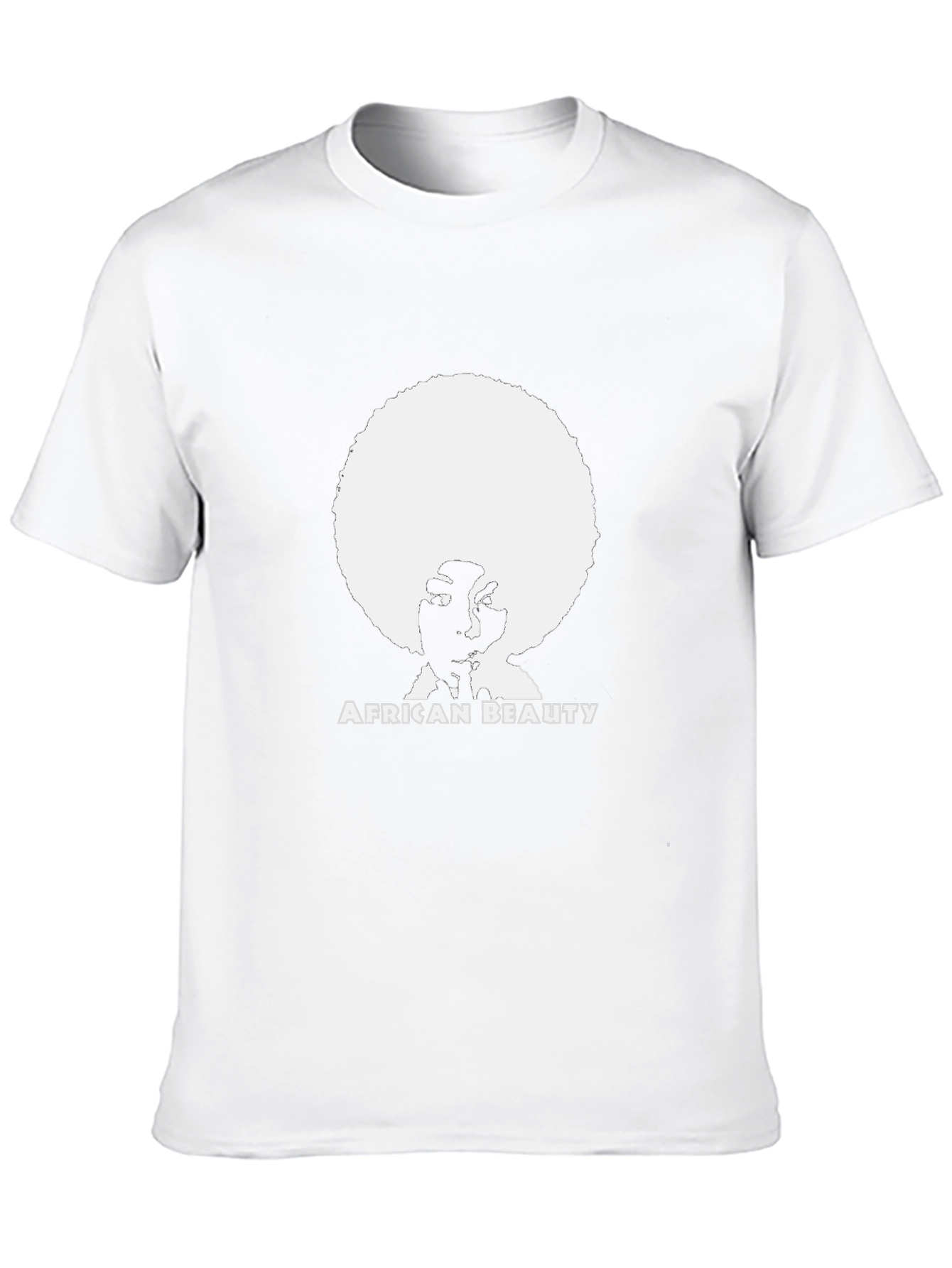 African Beauty Graphic Tee - Stylish Unisex Black T-Shirt