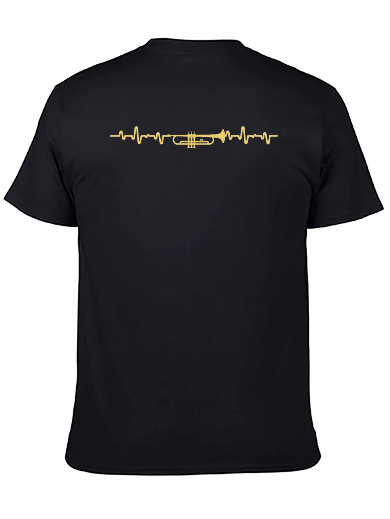 Trumpet Heartbeat Graphic Tee - Musician T-Shirt