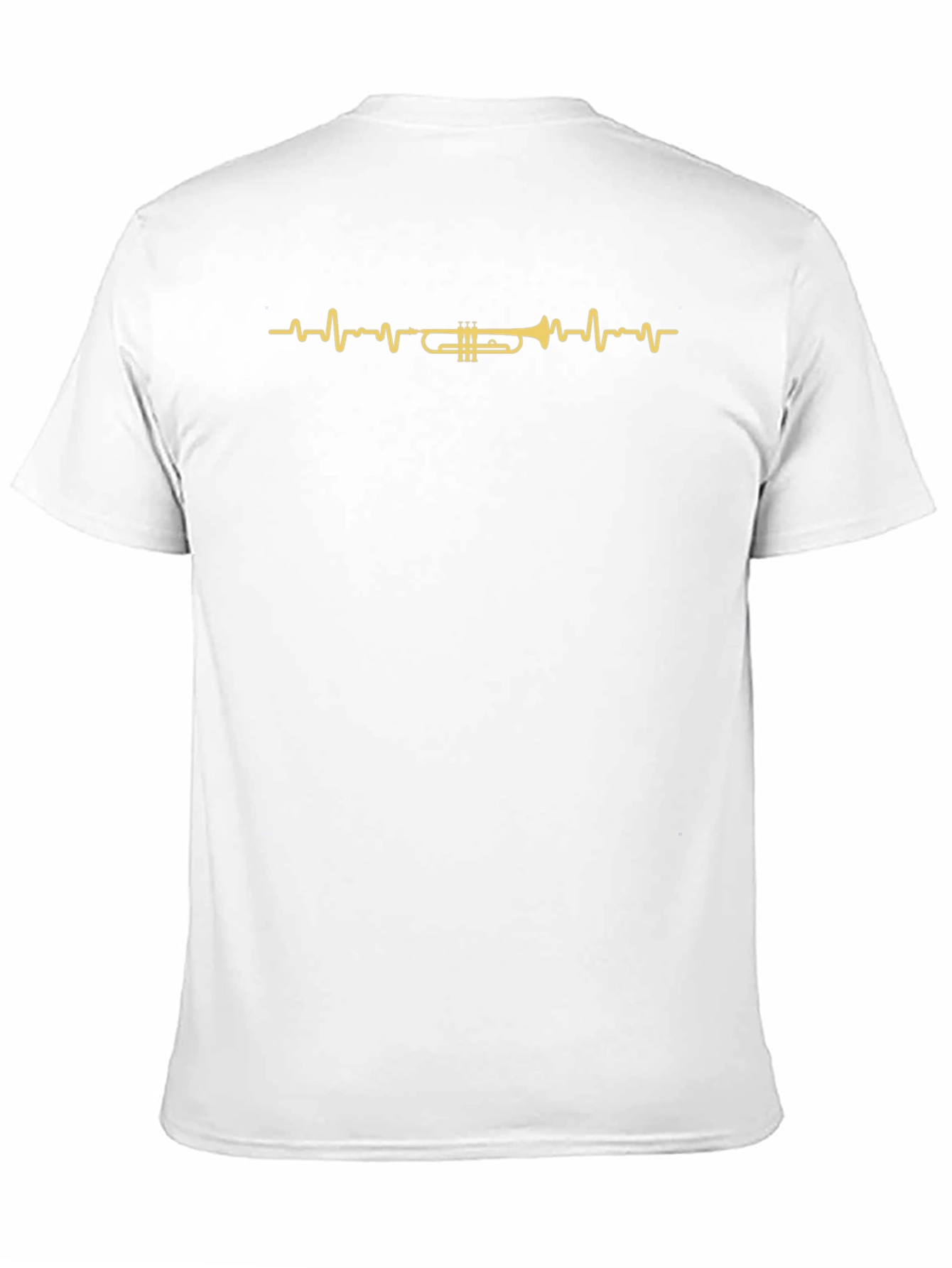 Trumpet Heartbeat Graphic Tee - Musician T-Shirt