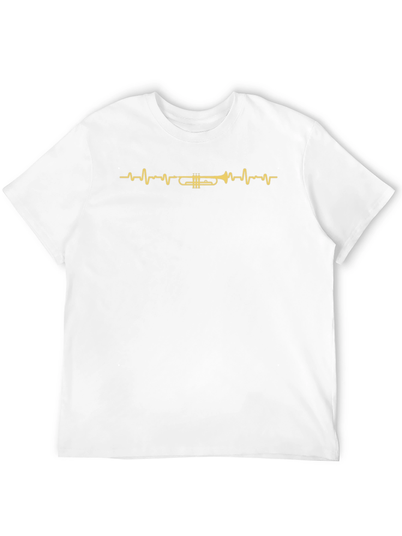 Trumpet Heartbeat Graphic Tee - Musician T-Shirt