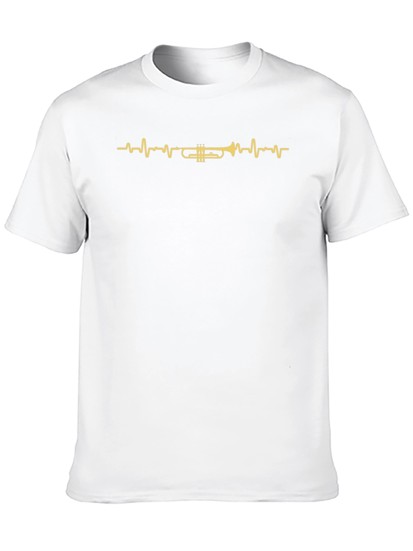 Trumpet Heartbeat Graphic Tee - Musician T-Shirt