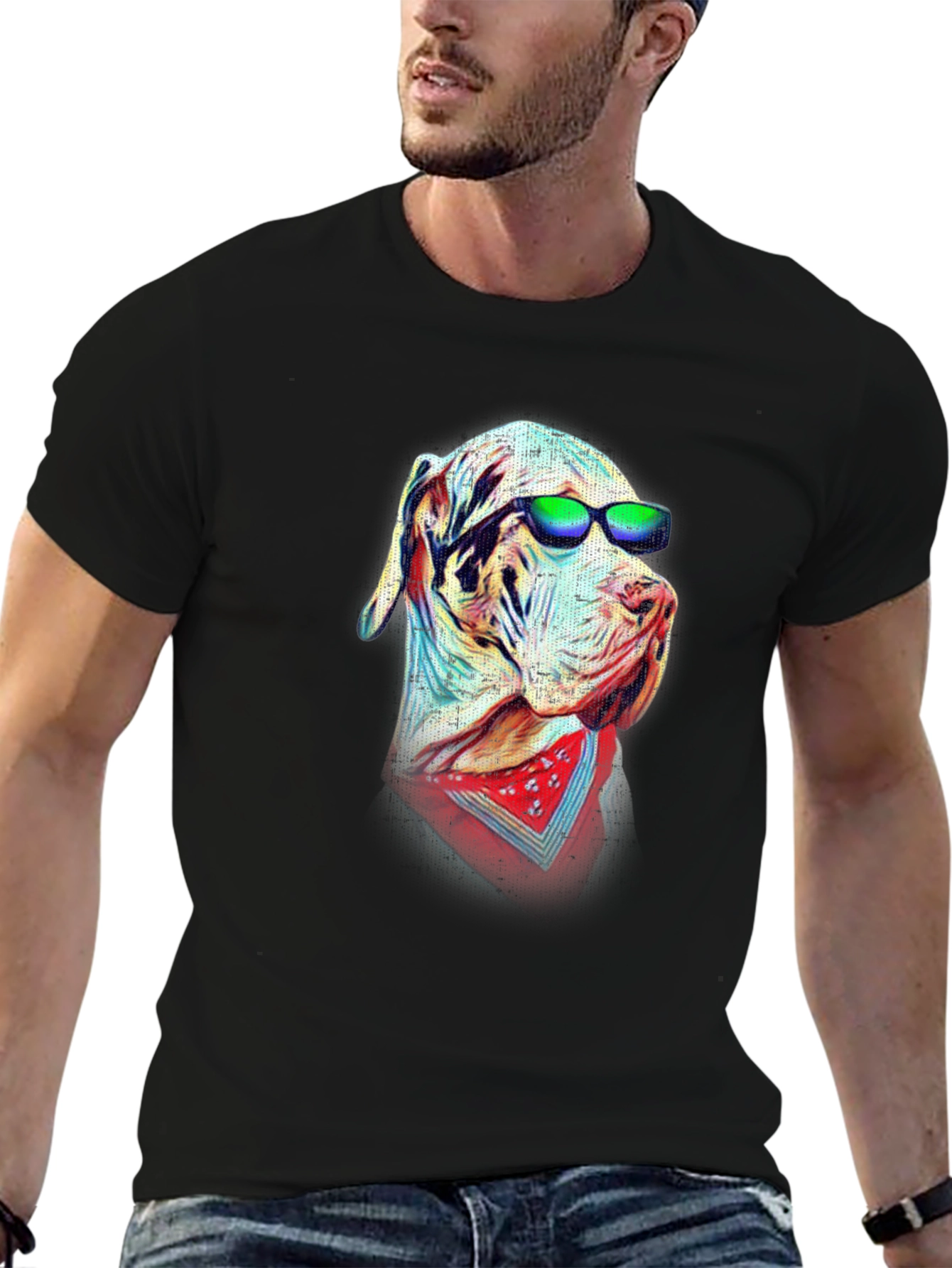 Cool Dog Graphic T-Shirt