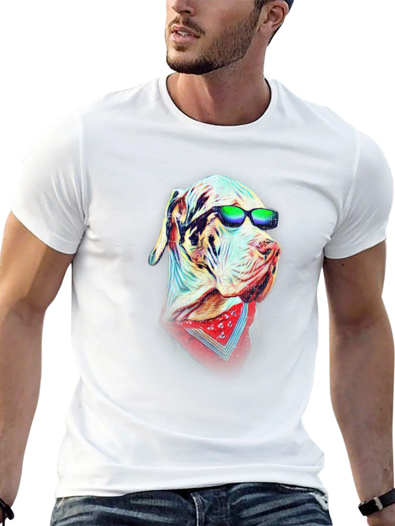 Cool Dog Graphic T-Shirt