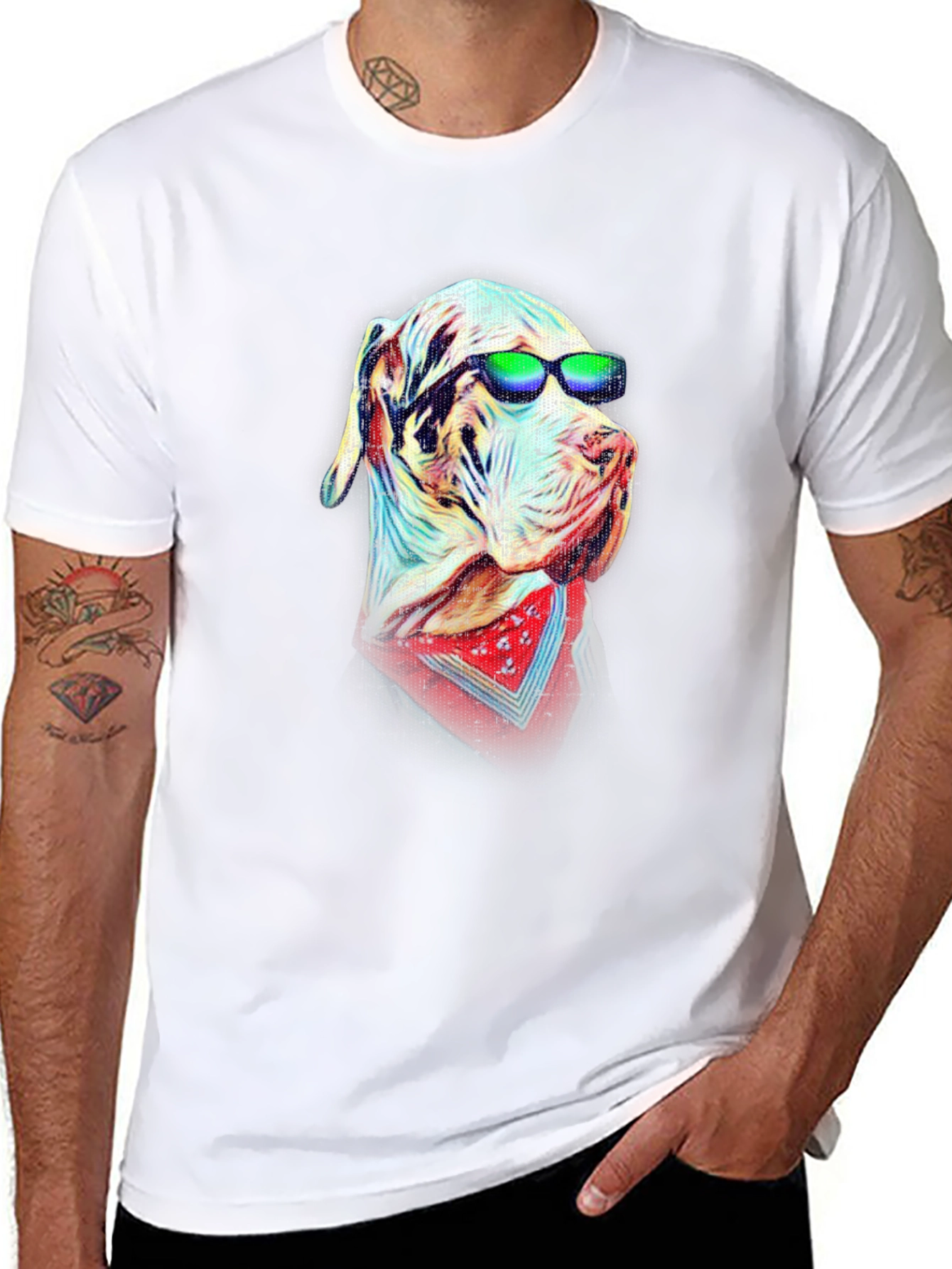 Cool Dog Graphic T-Shirt