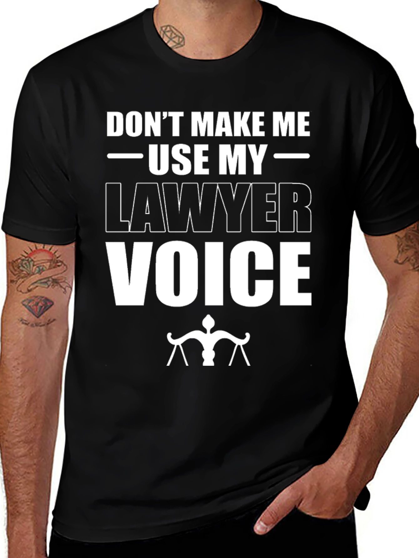 Lawyer Voice T-Shirt - Funny Attorney Gift