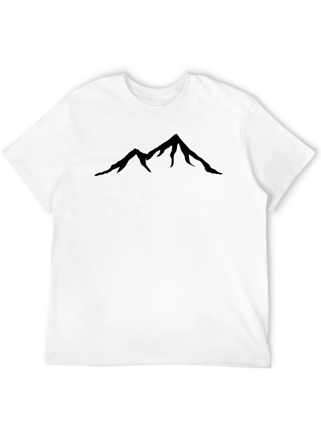 Mountain Peak Silhouette Black T-Shirt