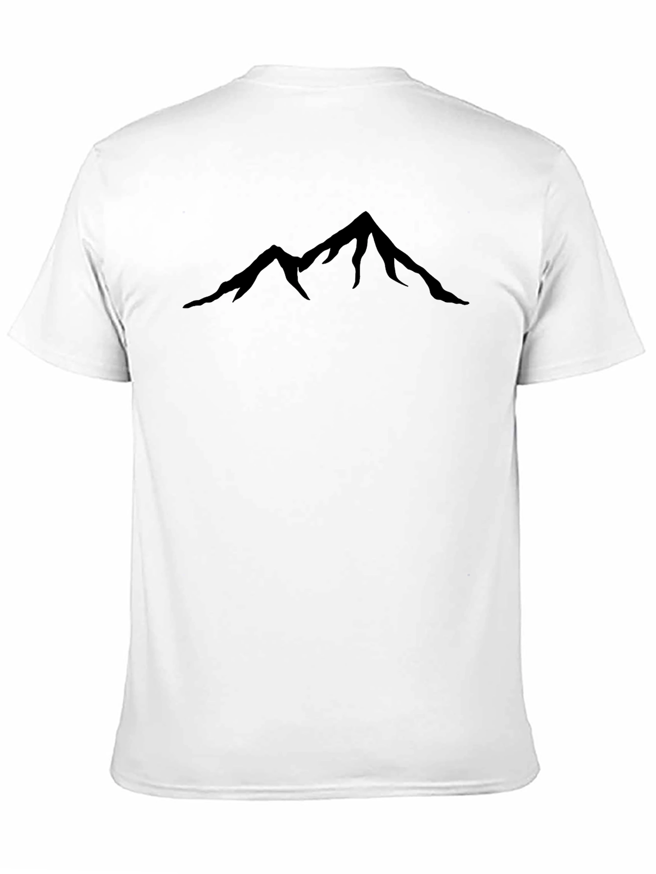 Mountain Peak Silhouette Black T-Shirt
