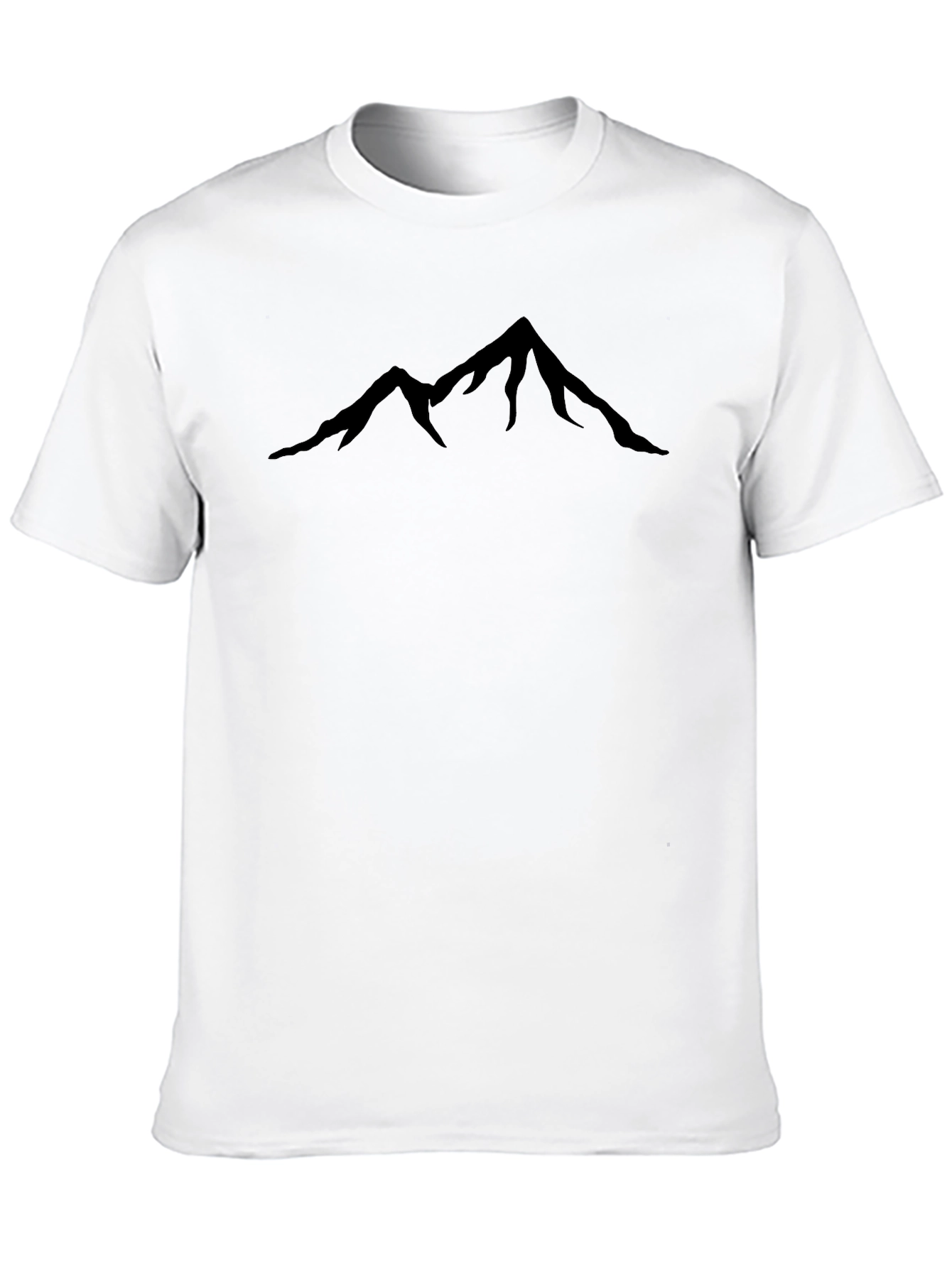 Mountain Peak Silhouette Black T-Shirt