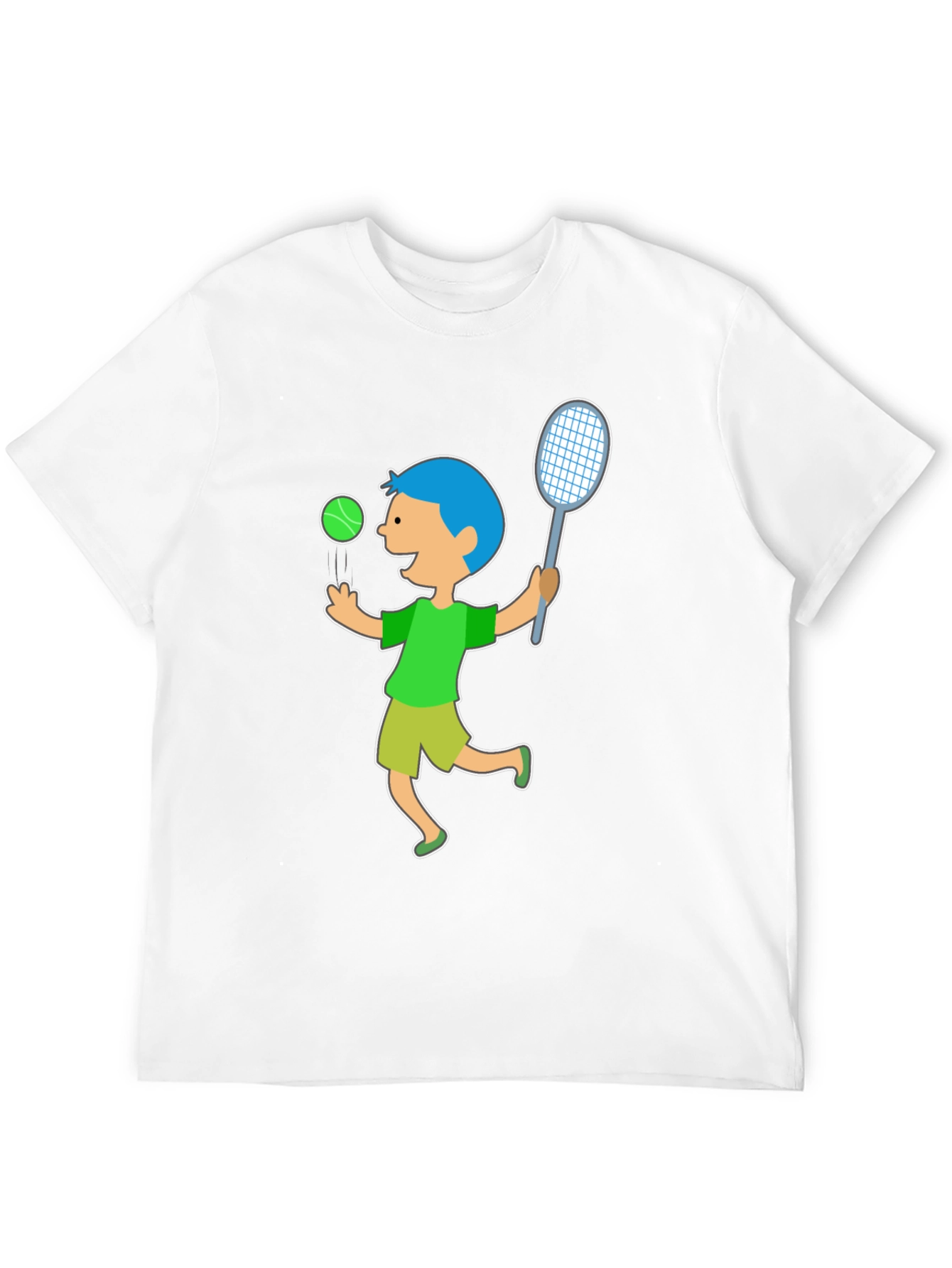 Tennis Boy Black T-Shirt