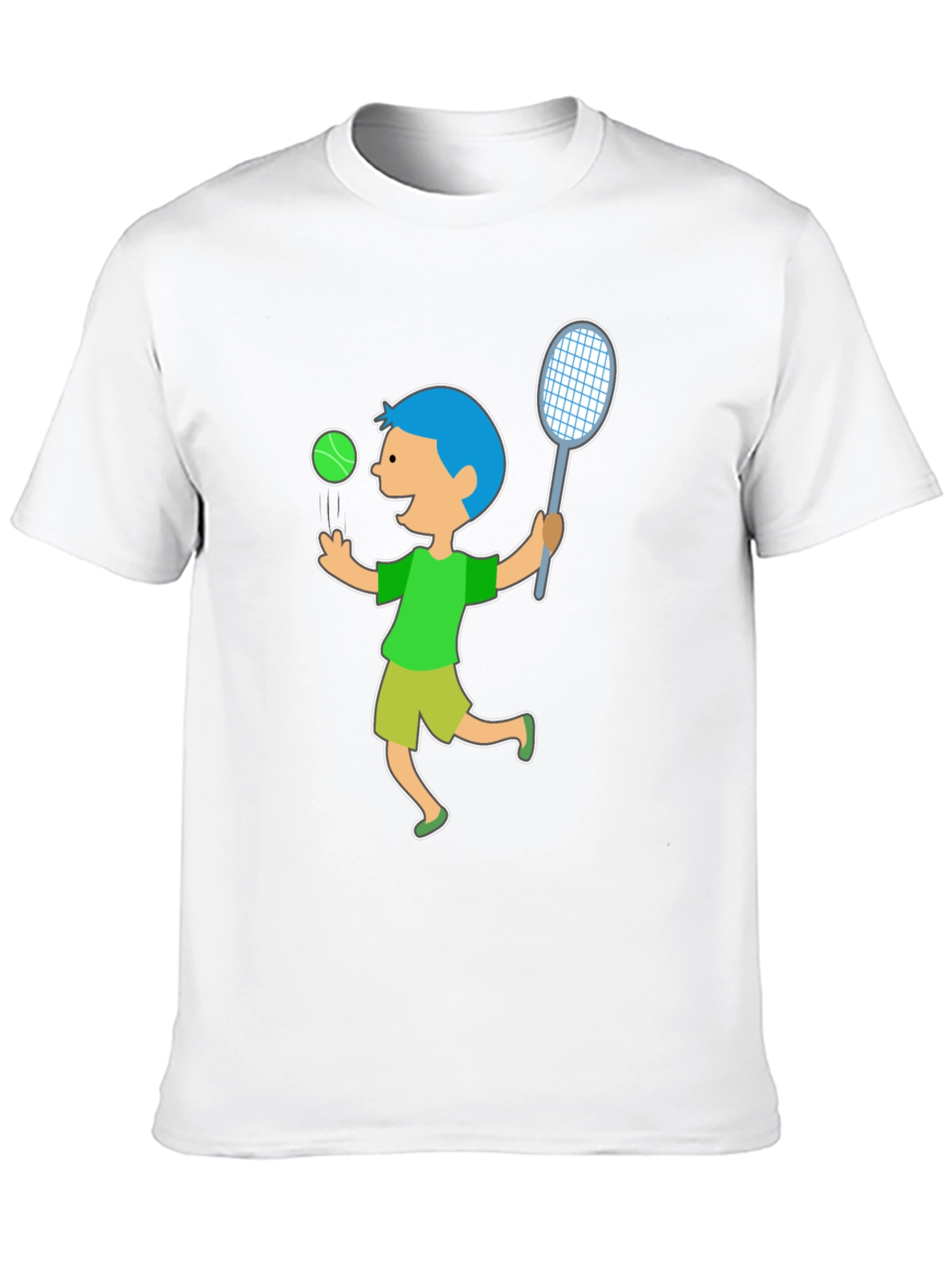 Tennis Boy Black T-Shirt