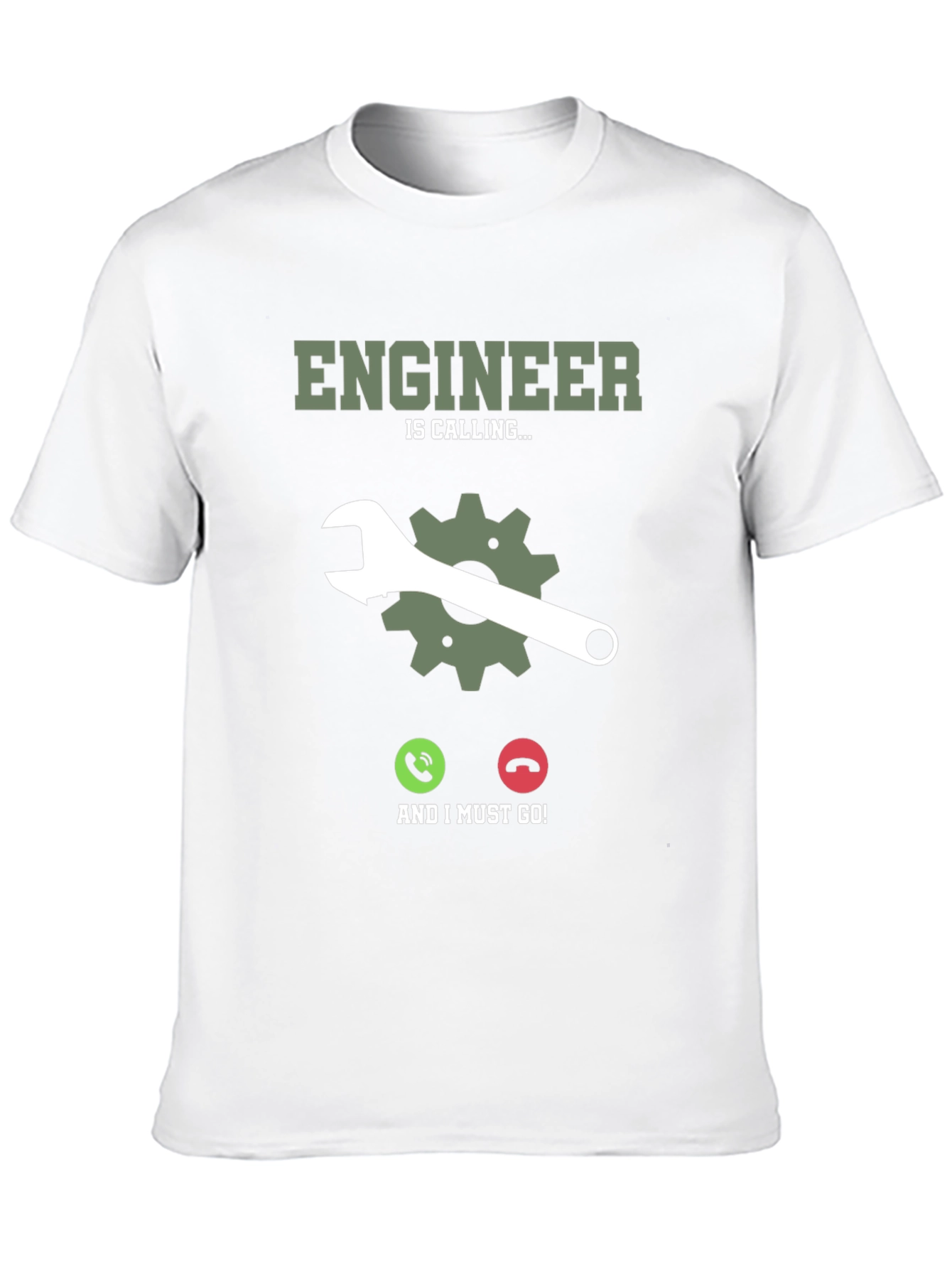 Engineer Calling Black T-Shirt
