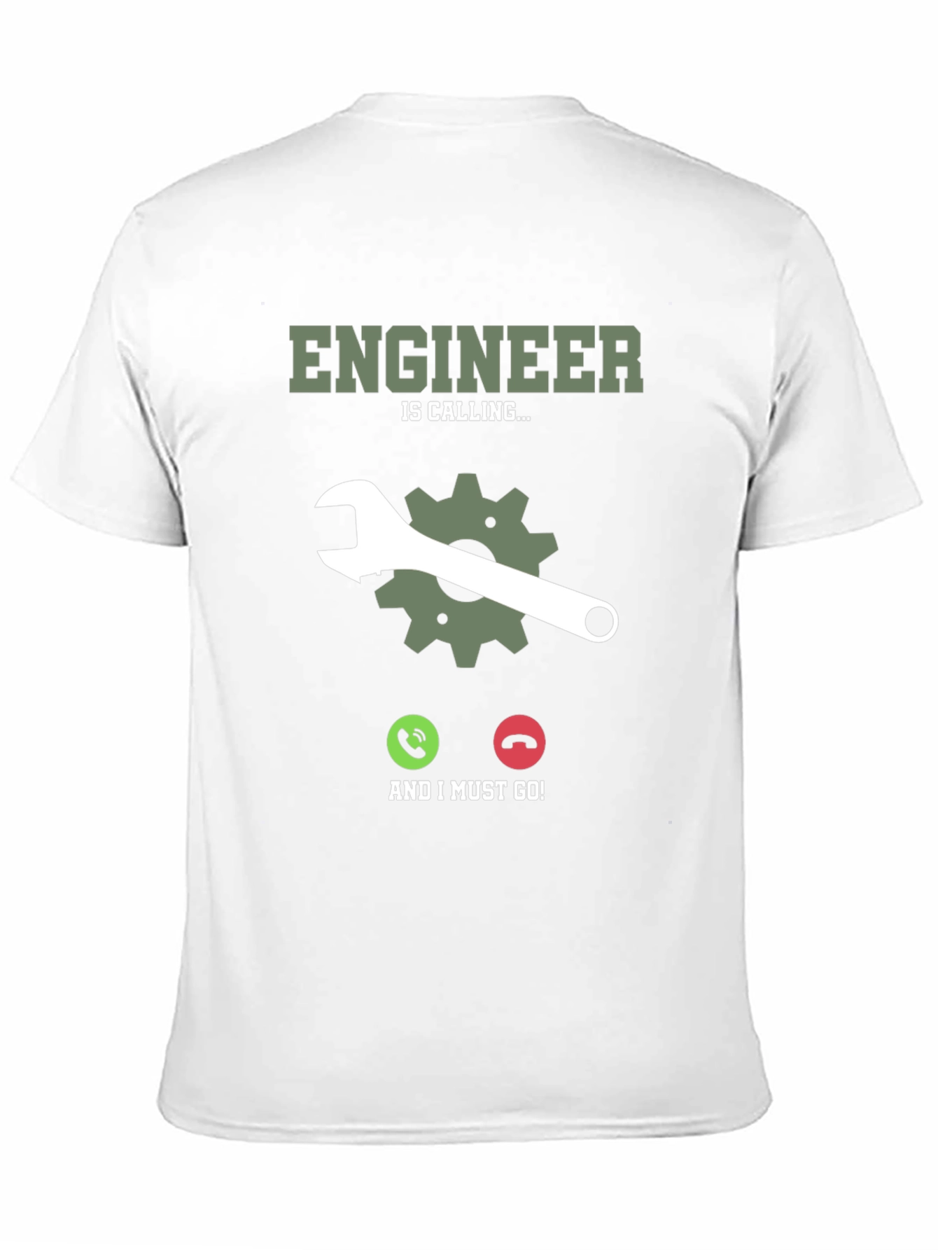 Engineer Calling Black T-Shirt